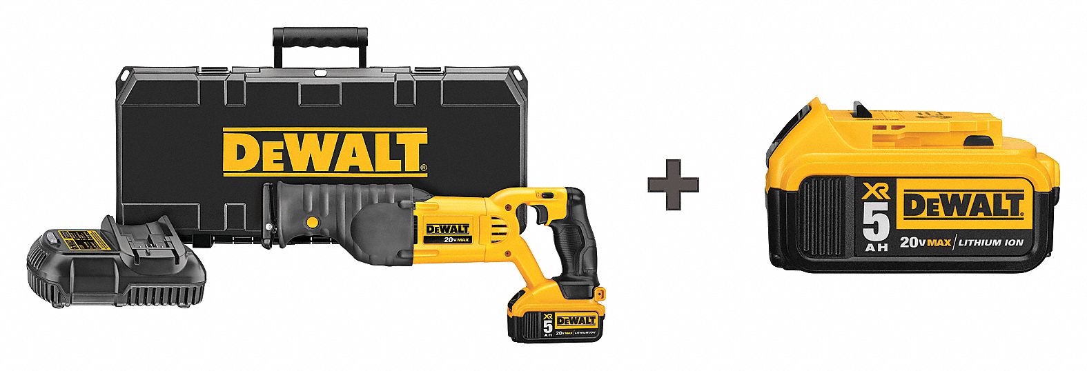 Reciprocating Saw Kit: 1 1/8 in Stroke Lg, 3, 000 Max. Strokes per Minute, Orbital, Brushed
