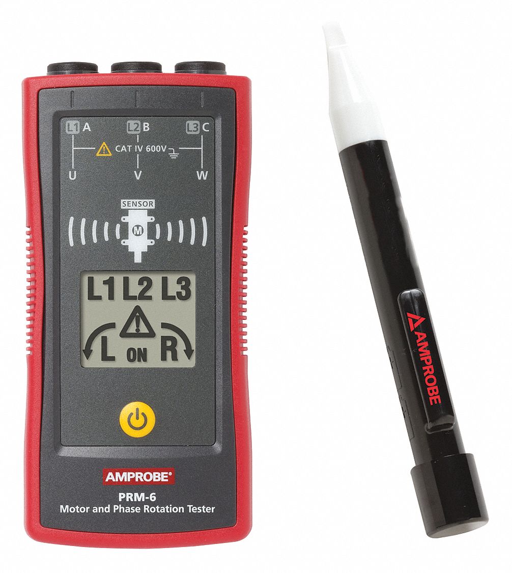AMPROBE Motor Rotation Tester and Voltage Tester - 7DZ53|40PC49 ...