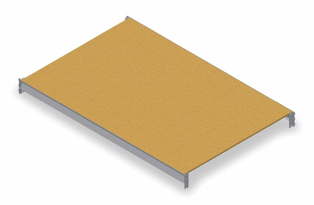 SHELF, 72 IN X 36 IN, PARTICLEBOARD, 2, 750 LB LOAD CAPACITY
