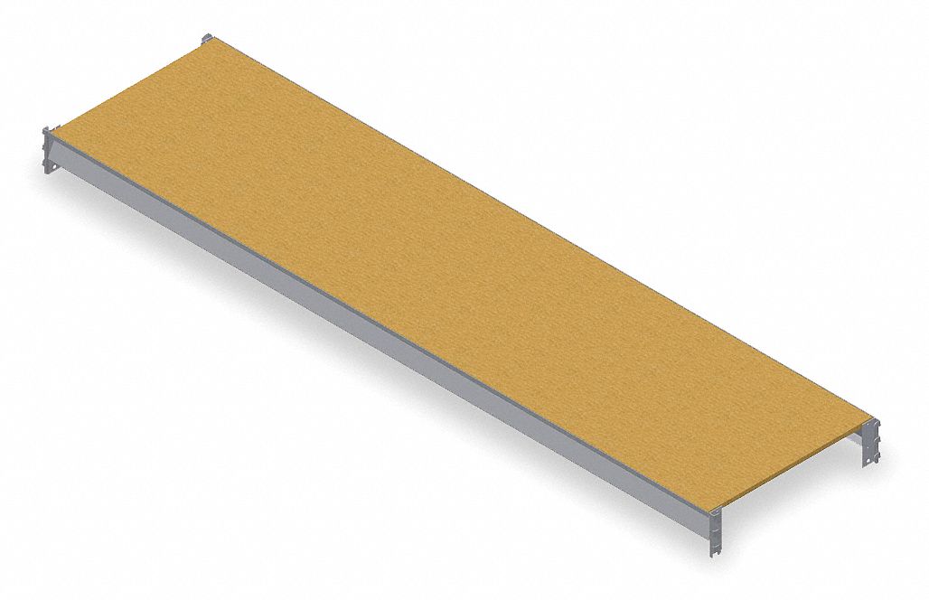 SHELF, 72 IN X 48 IN, PARTICLEBOARD, 2, 750 LB LOAD CAPACITY