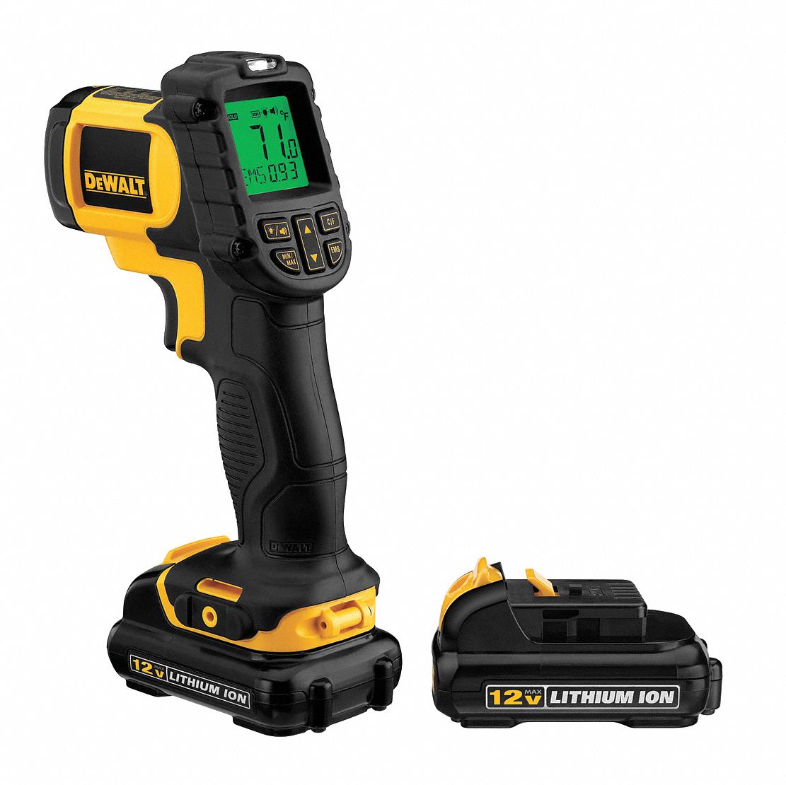 Dewalt Infrared Thermometer Single Dot Laser Sighting Infrared 7j746dct414s1 Dcb120 6cxn7 0396