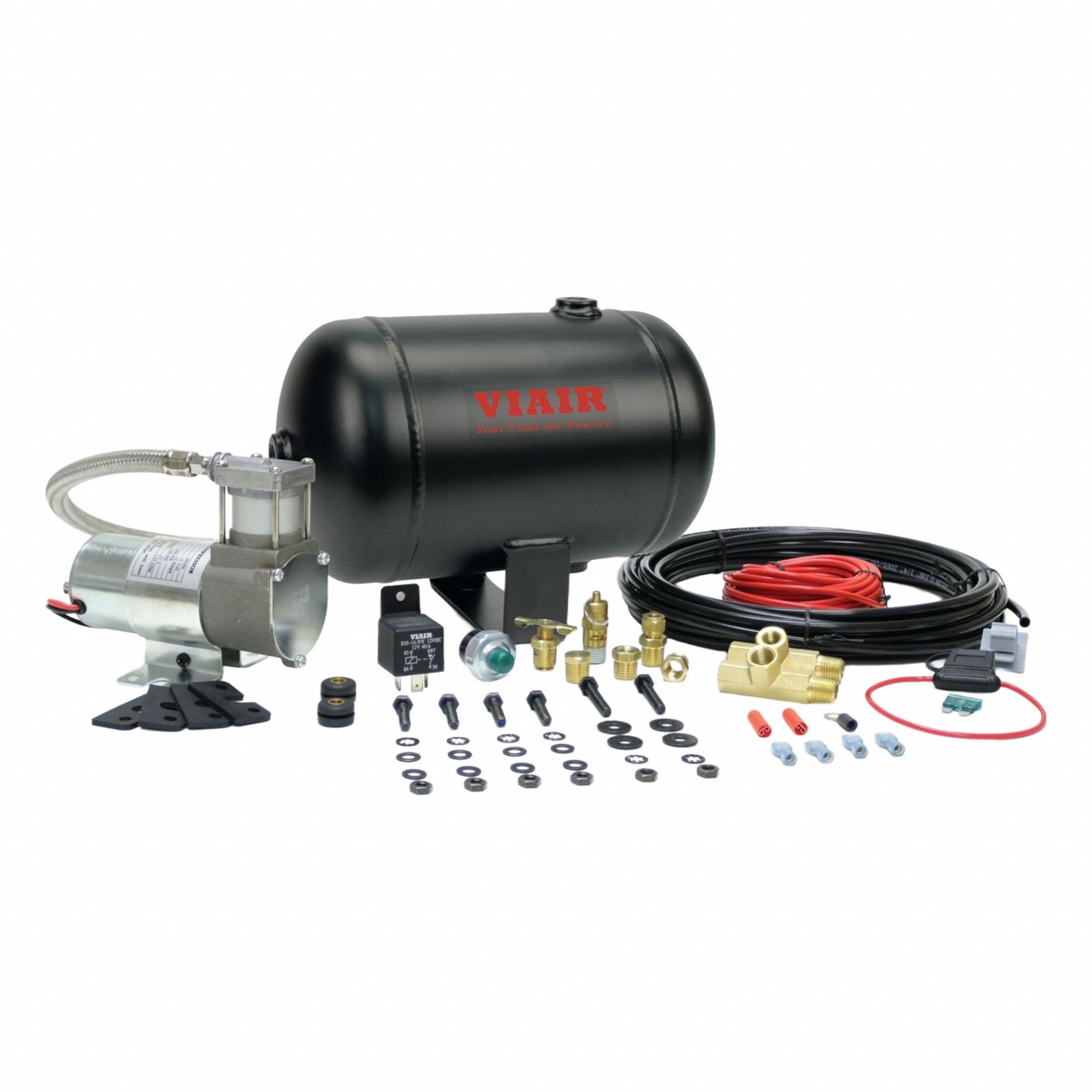 Portable Air Compressor: Oil Free, 1 gal, Horizontal, 0.21 hp, 0.54 cfm @ 90 psi