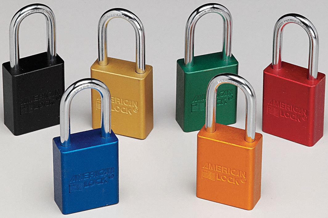 Keyed Different, Aluminum, Keyed Padlock - 7Y518|7Y518 - Grainger