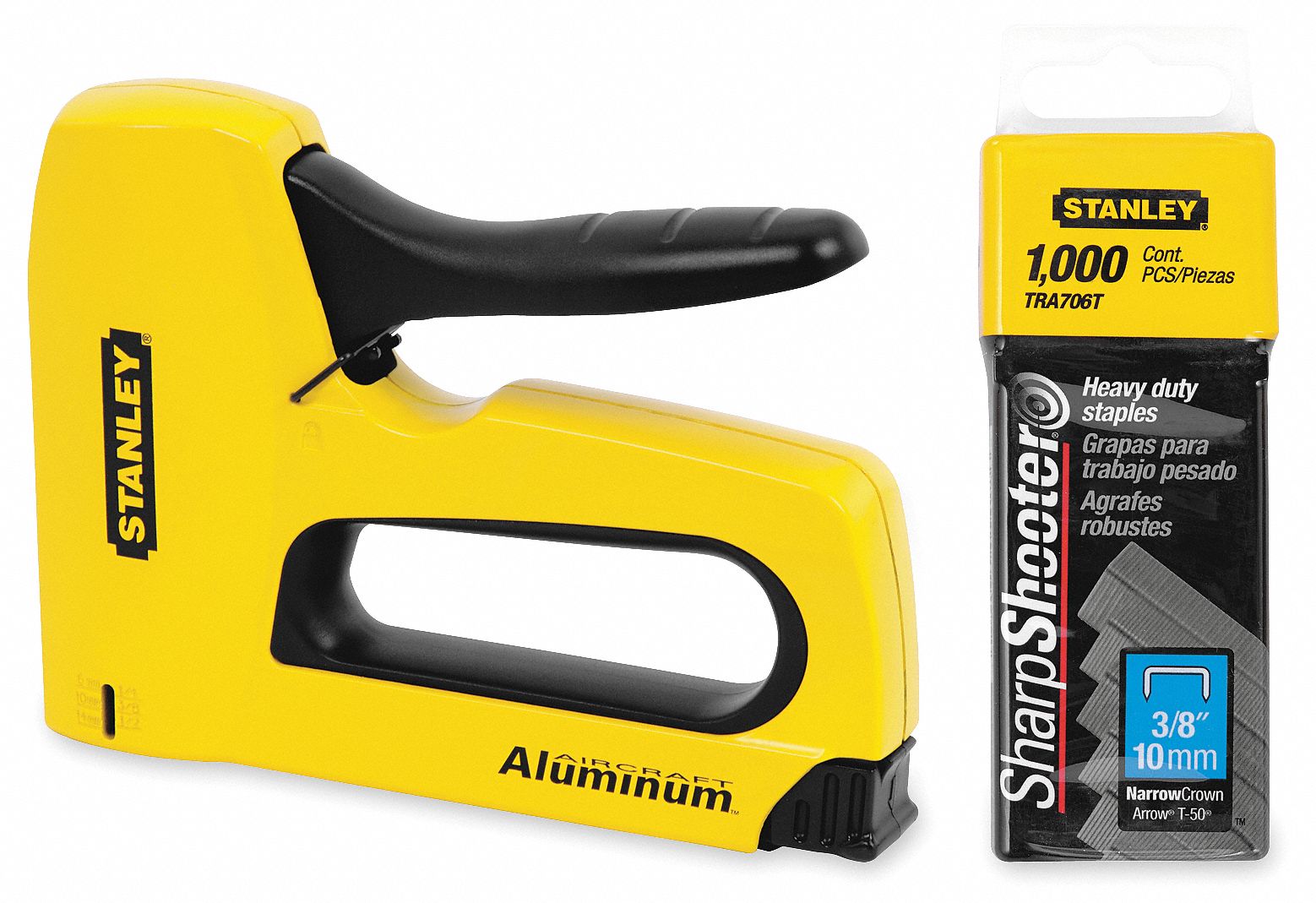 STANLEY 7 1 4 in Overall Lg For 1 4 in 9 16 in Staple Leg Lg Staple Gun 7YV50 7yv50 Grainger