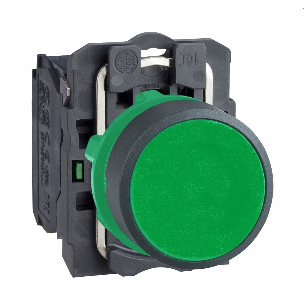 Flush Push Button Operator: Non-Illuminated, Flush Profile, Non-Metallic, 22 mm