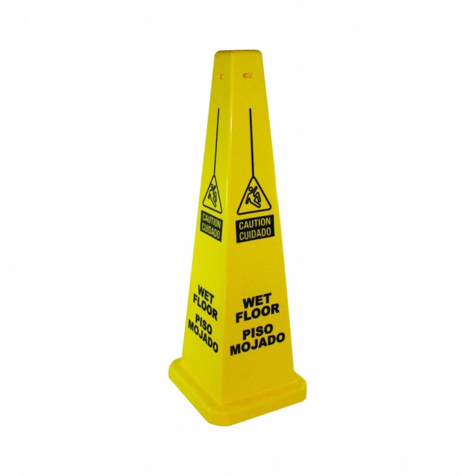 Floor Sign Caution 36-1/4 Plastic PK5