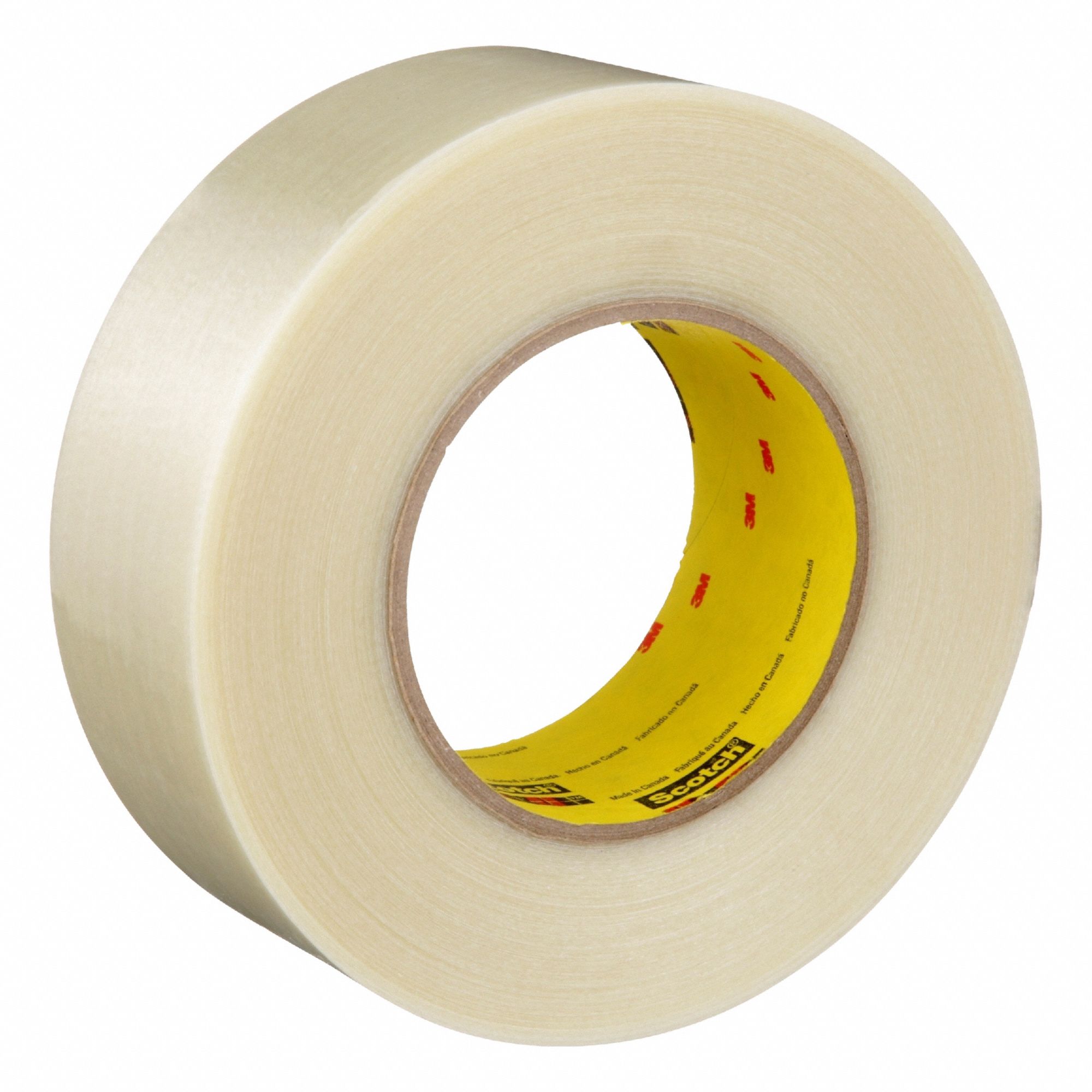Strapping Tape: 7 mil Tape Thick, 2 in x 180 ft, Clear, 24 PK