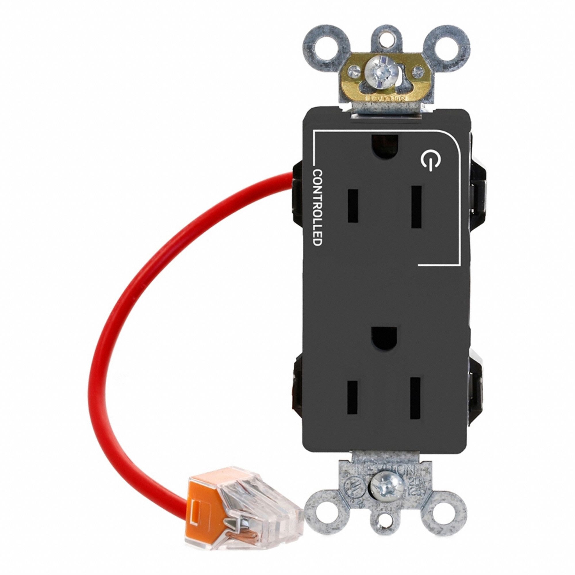 Lev-Lok Dup 15A 125V 1MCtrl Self-Gr Blk