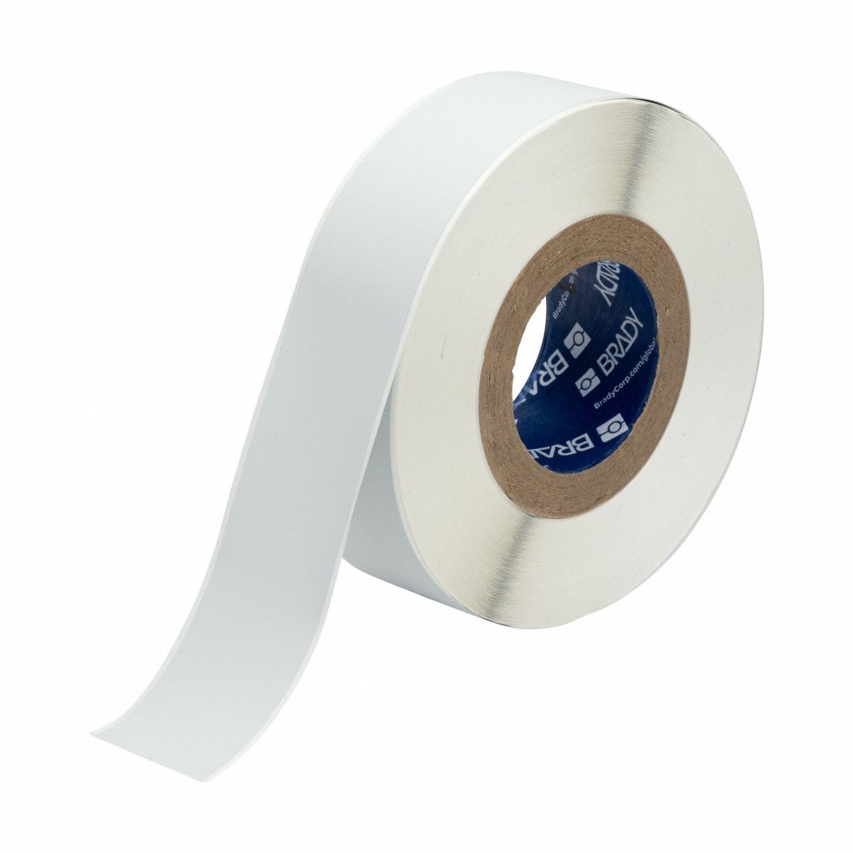 Continuous Label Stock: 2 in x 300 ft, Metalized Polyester, Metal Detectable, Gray