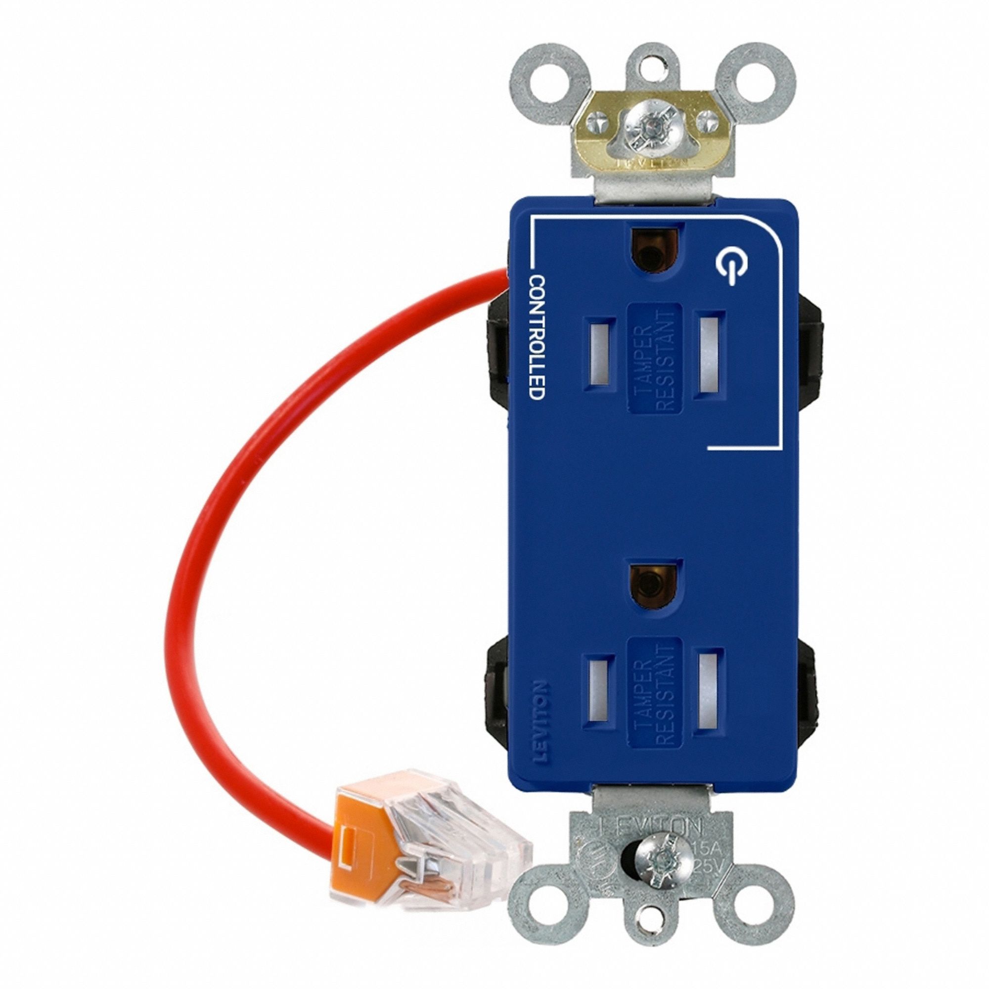Lev-Lok Dup 15A 125V TR 1MCtrl Blu