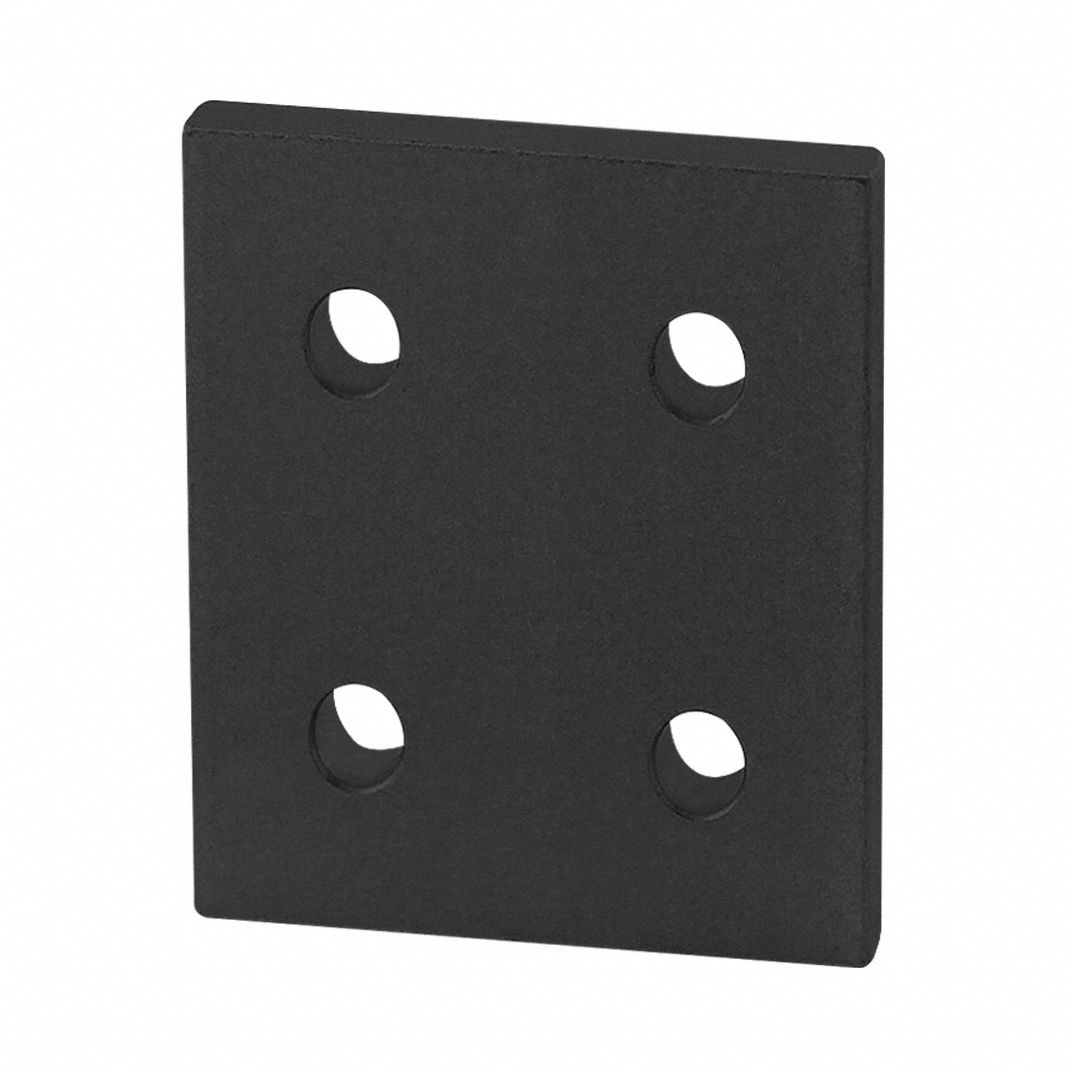 T-SlotFrmingConnector Alum Blk 60mm 4mm