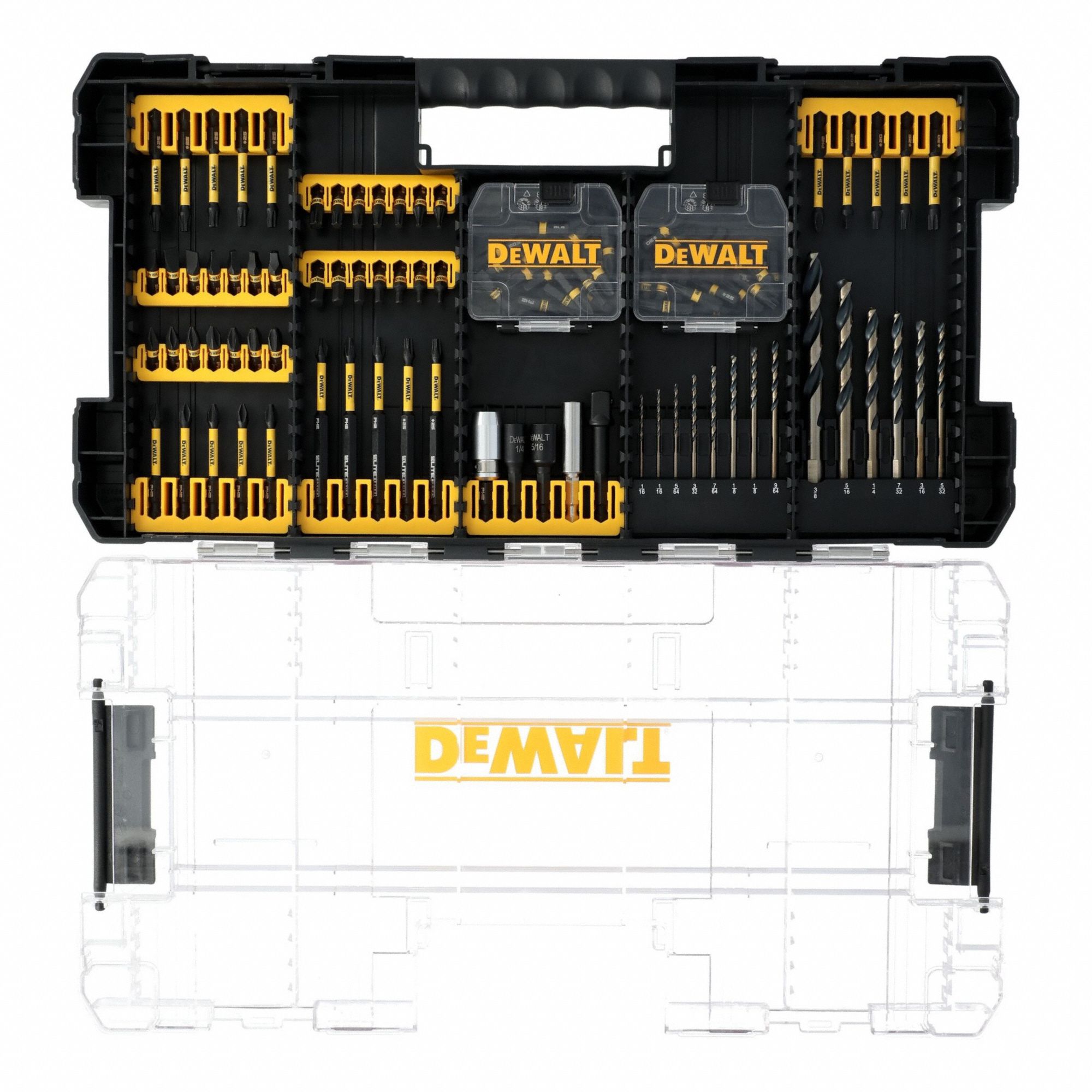 DEWALT Drill/Drive Bit Set: Bit Holders/Drill Bits/Nutsetters/Screwdriver Bits, Impact Rated, Hex