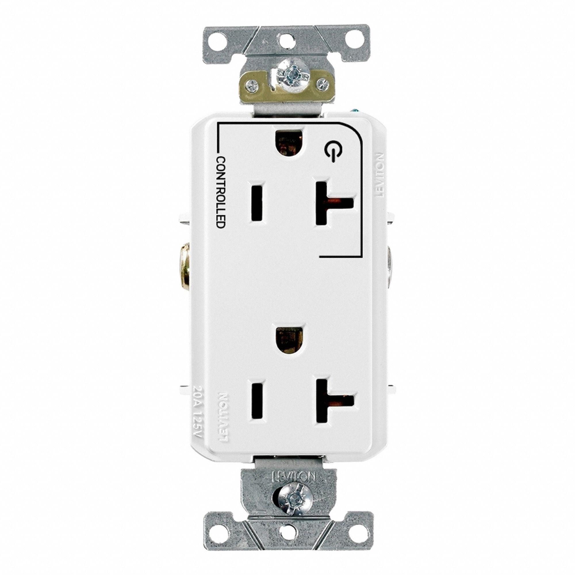 Duplex Receptacle Outlet: Duplex, 5-20R, 125V AC, 20 A, White, 2 Pole / 3 Wire