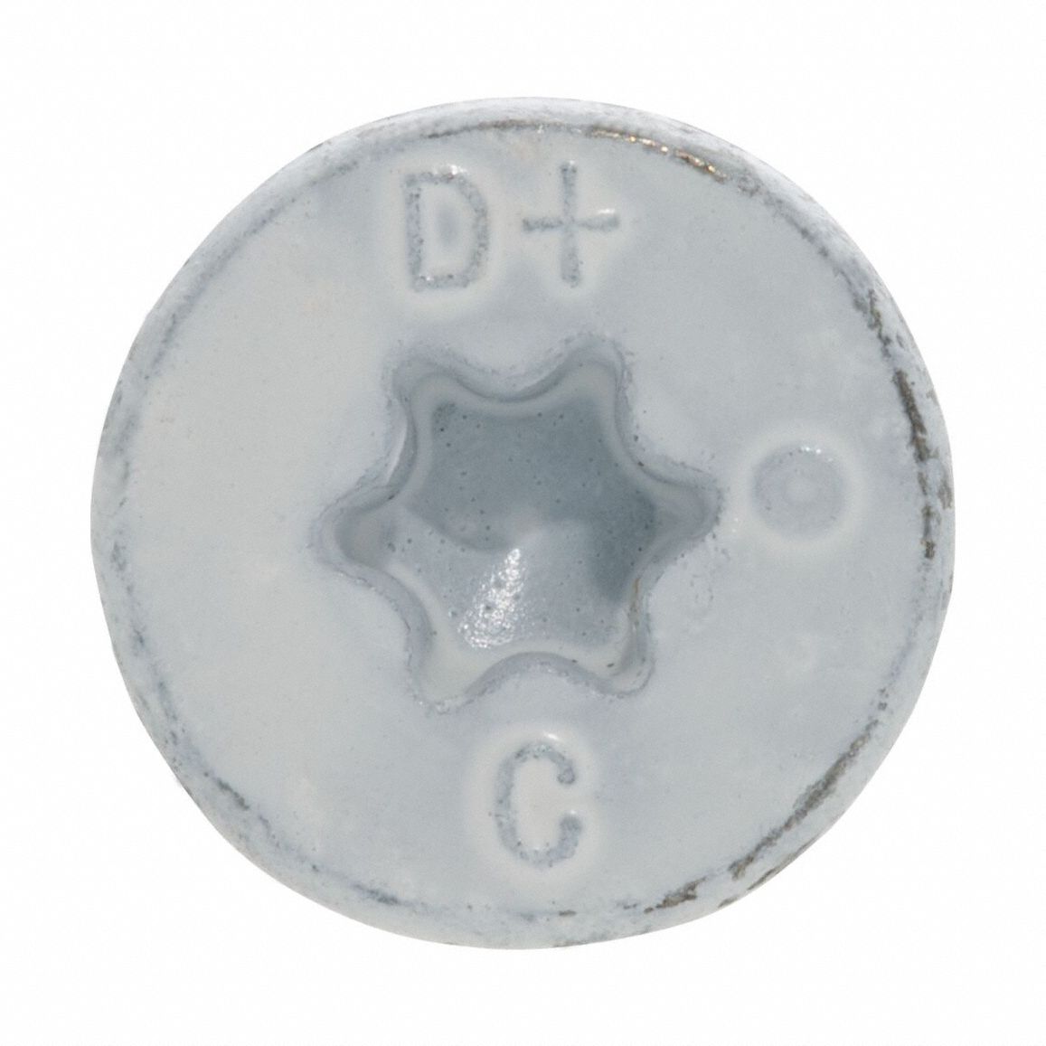 Concrete Anchor Screw: 2 3/4 in Overall Lg, 3/16 in Dia, Steel, Zinc-Plated, Torx, 1, 000 PK