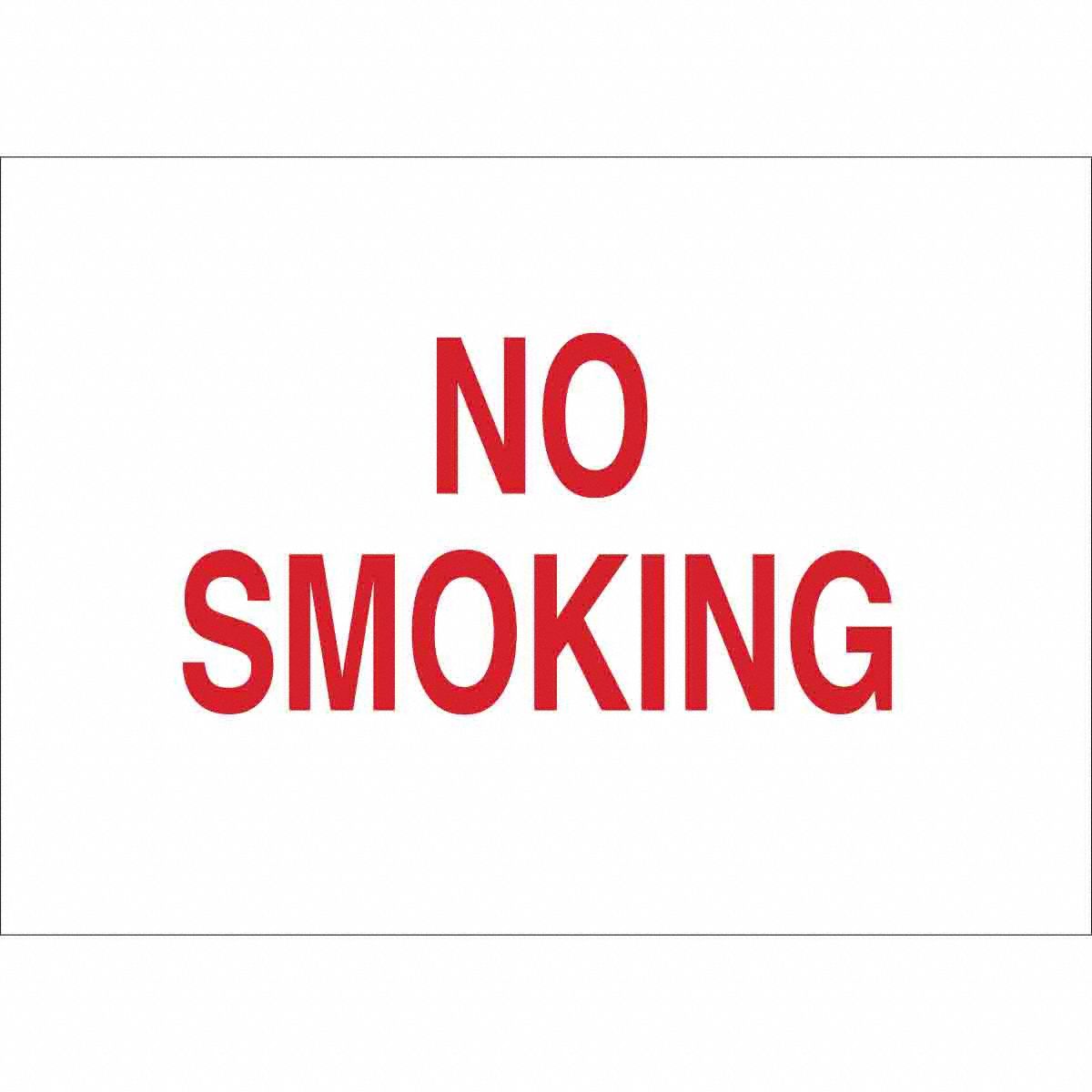 B12010X14RED/WHTNO SMOKING