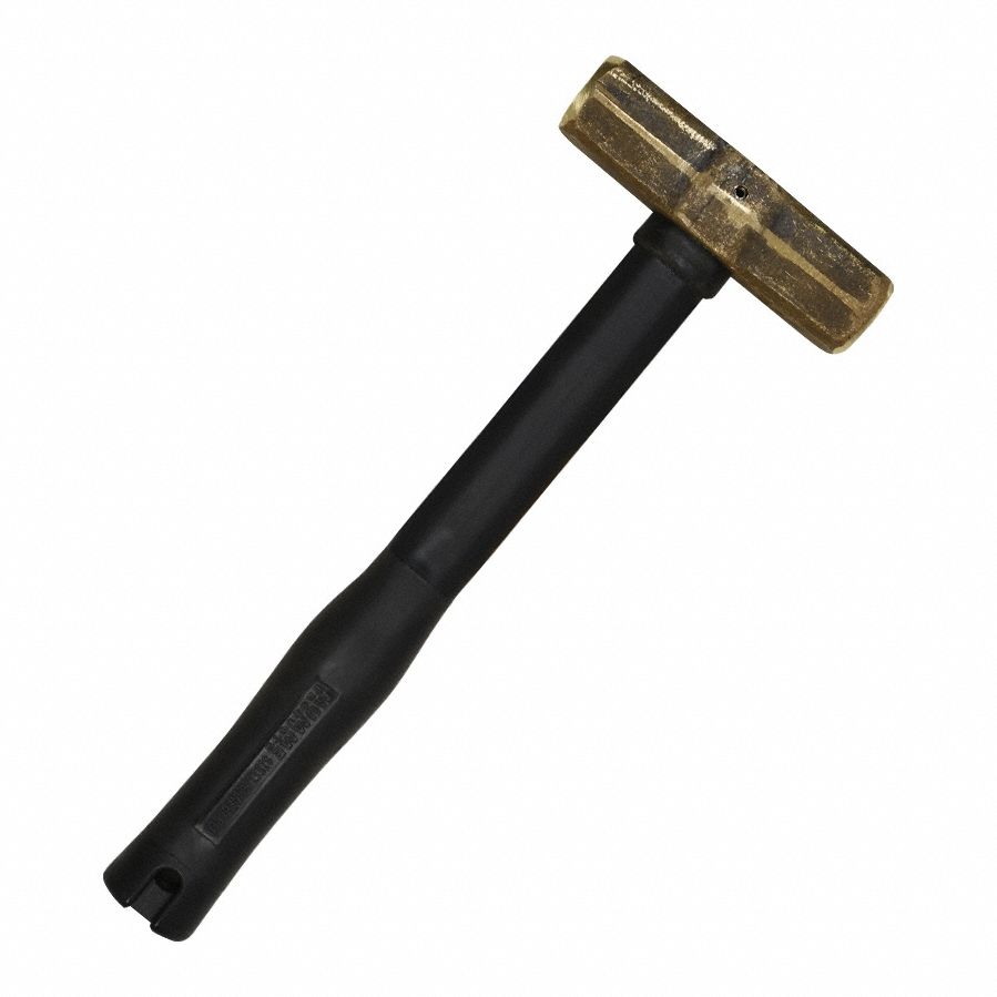 Brass Sledge Hammer,  Rubber Handle,  7lb