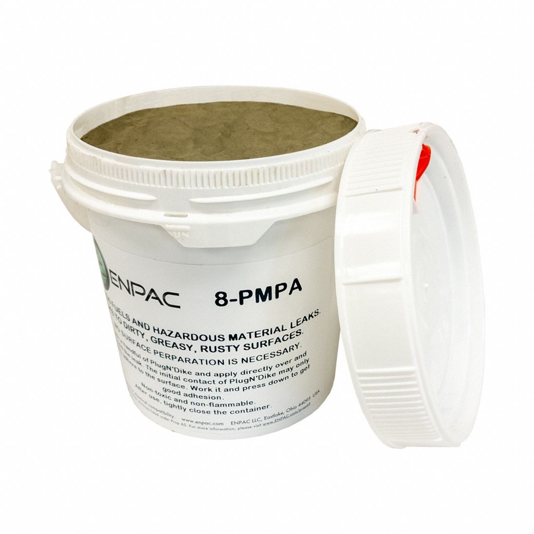 Leak Repair Putty: Compatible Surfaces Metal/Plastic, Fluid Compatibility Fuels/Solvents, Drum