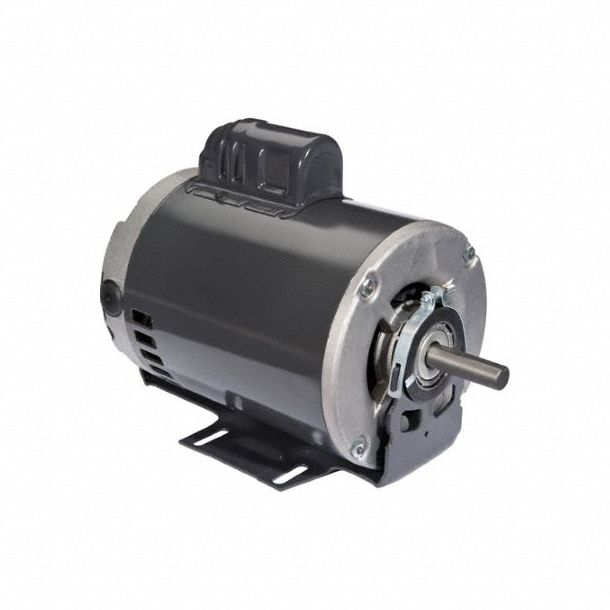 Belt Drive Motor: 1 Speed, Open Drip Proof, Cradle Base/Stud Mount, 1 hp Horsepower