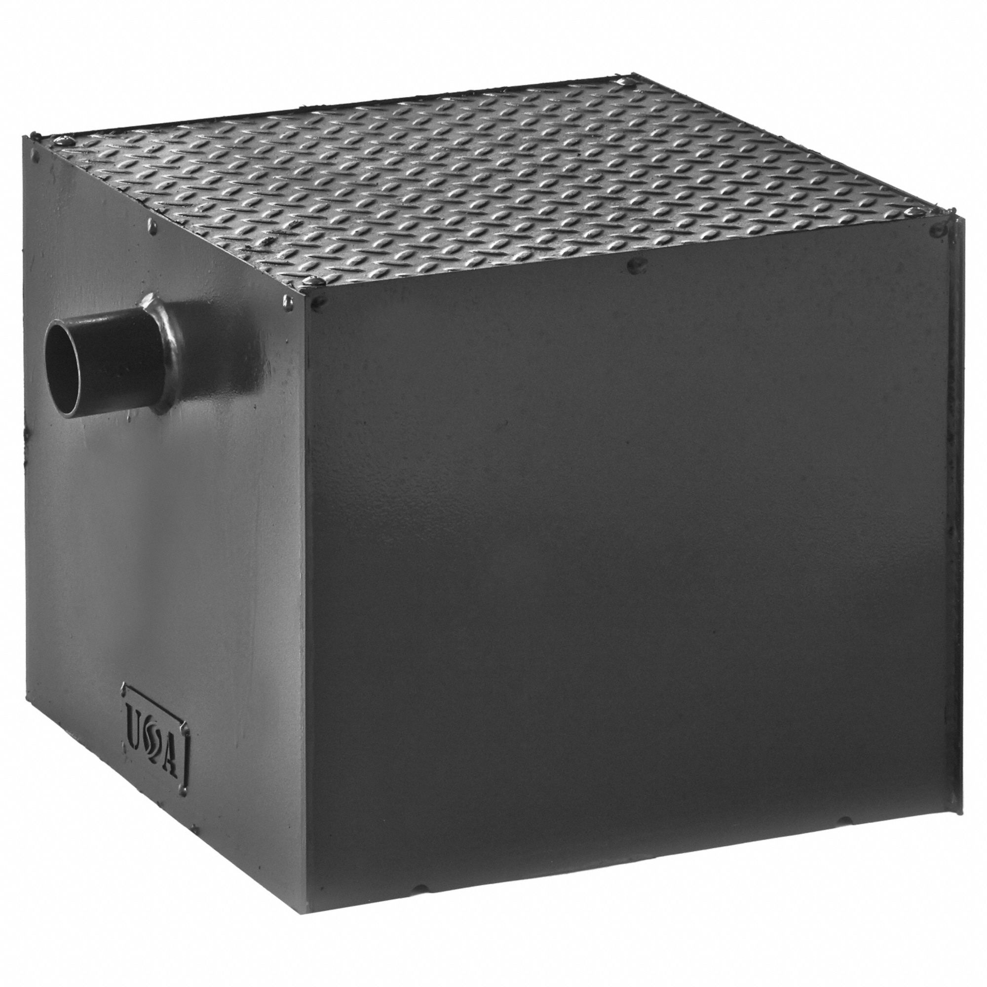 Grease Interceptor: 30 lb Capacity, 15 gpm Flow Rate, 2 in Overall Dia, Flush