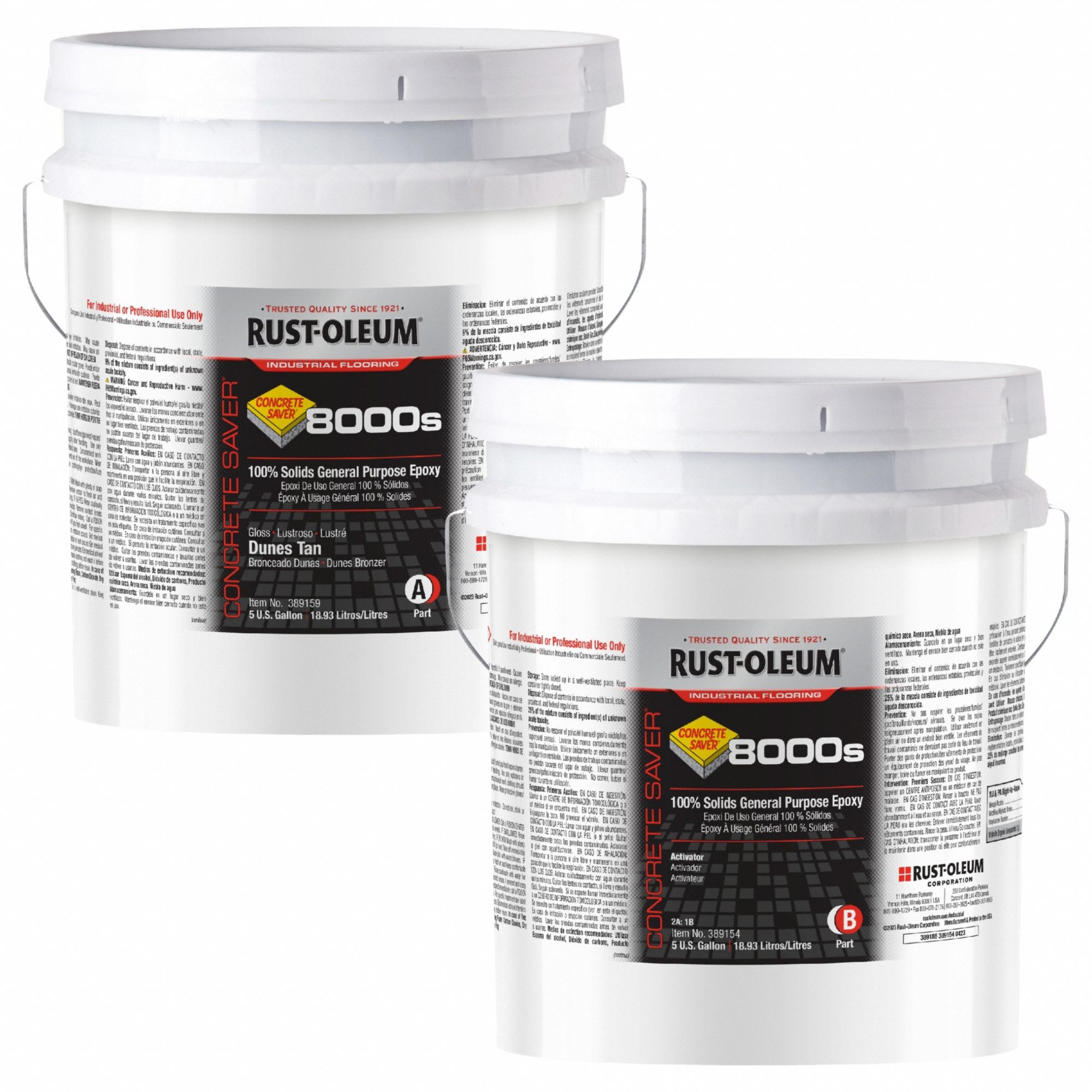 Epoxy Coating: Concrete Saver 8000S8000S, Epoxy Floor Coatings, Solvent, Epoxy, Activator