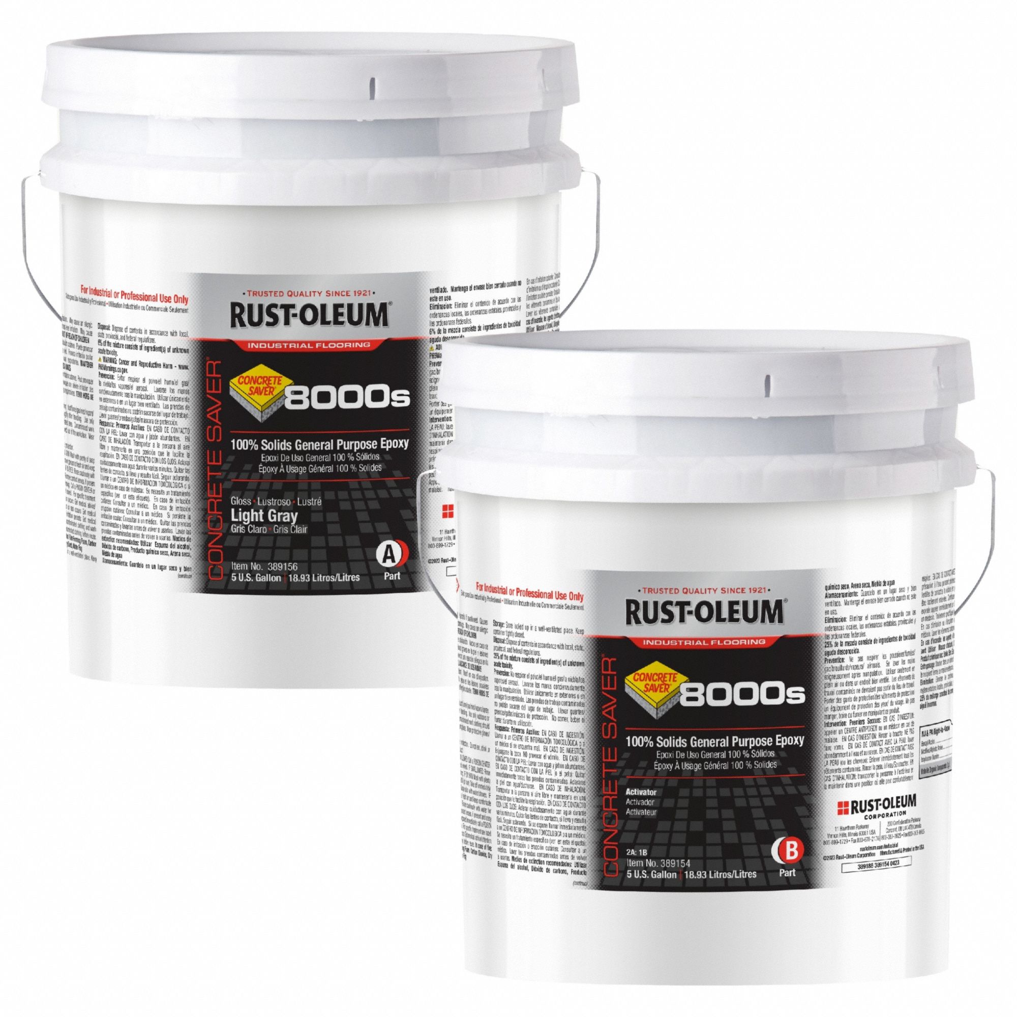 Epoxy Coating: Concrete Saver 8000S8000S, Epoxy Floor Coatings, Solvent, Epoxy, Activator