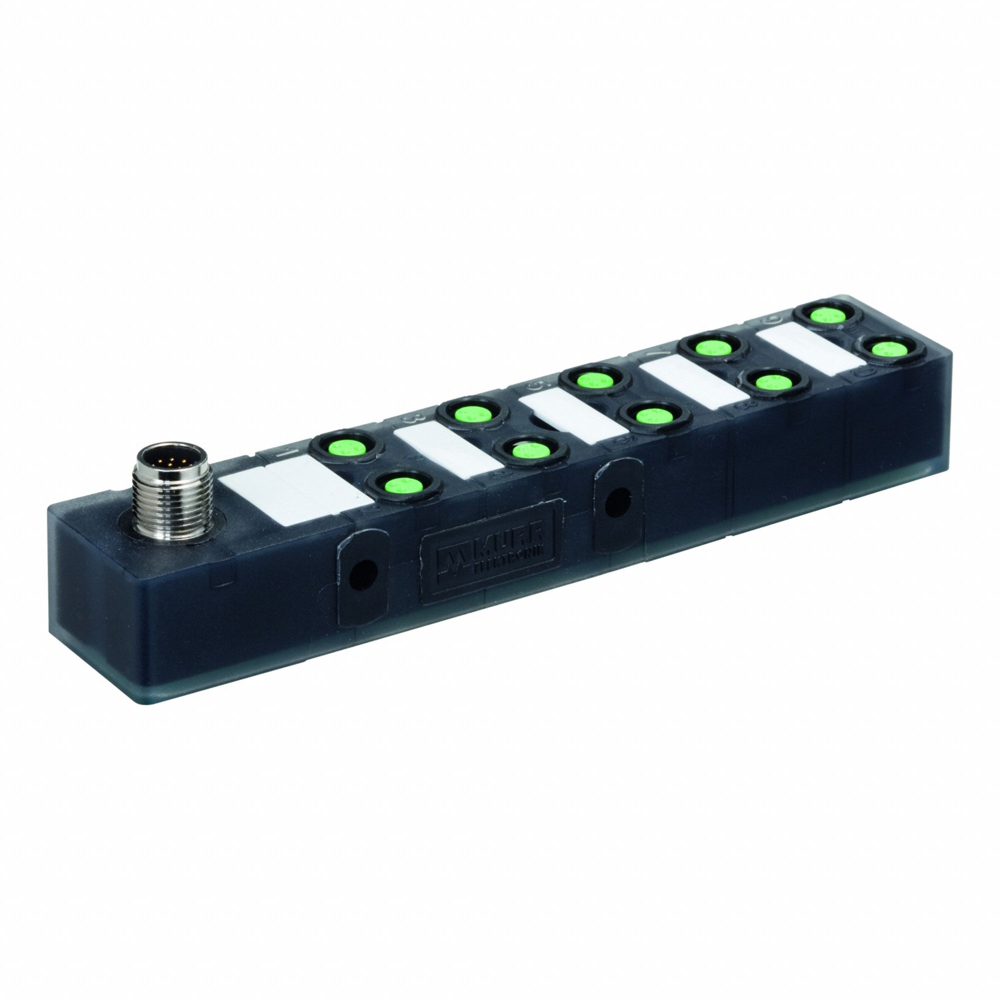 MURRELEKTRONIK M8 distribution block: EXACT8, 10 Ports, 3 Pole M8 Female
