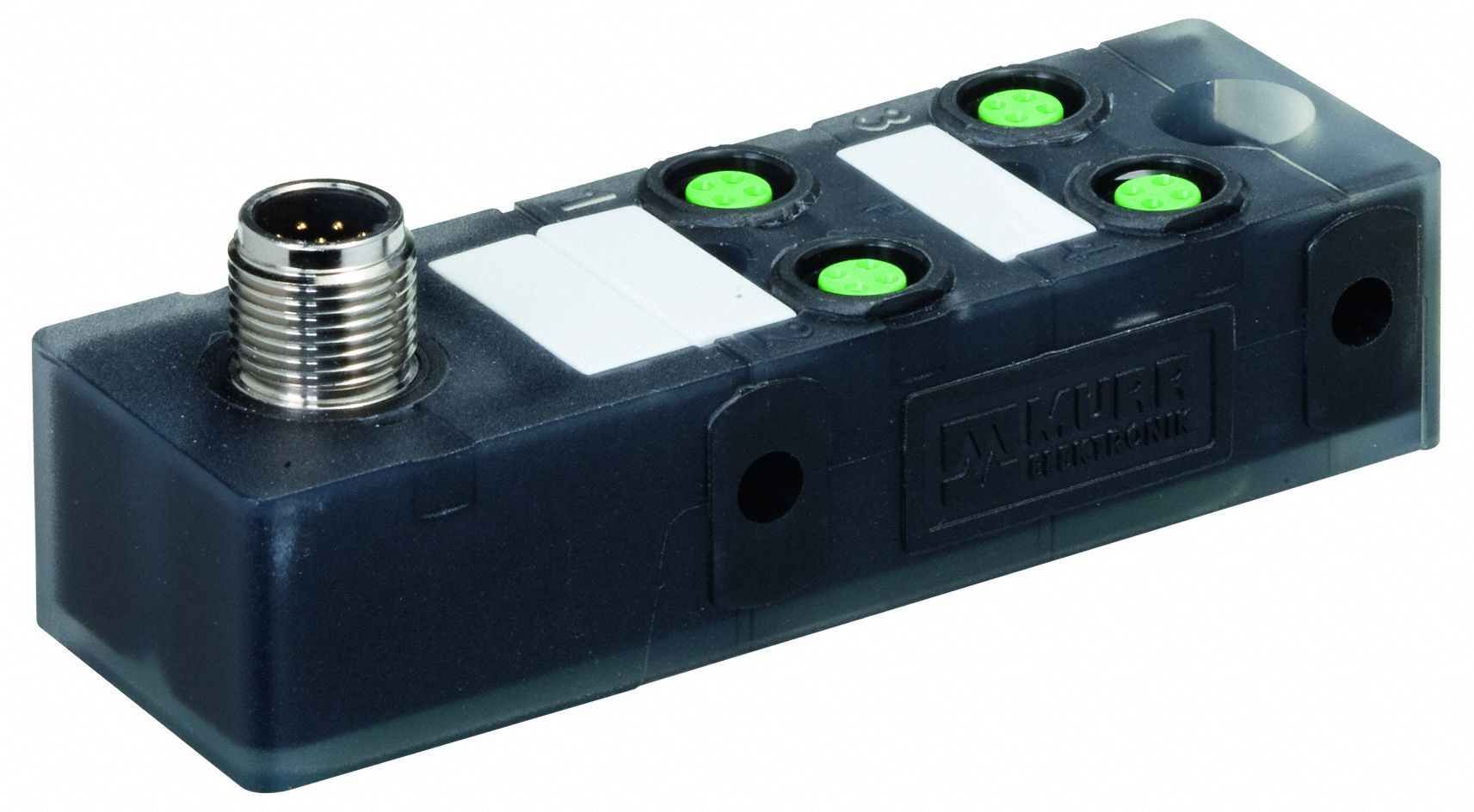 Distribution Box: EXACT8, 4 Ports, 3 Pole M8 Female, 2 A Current Rating per Port