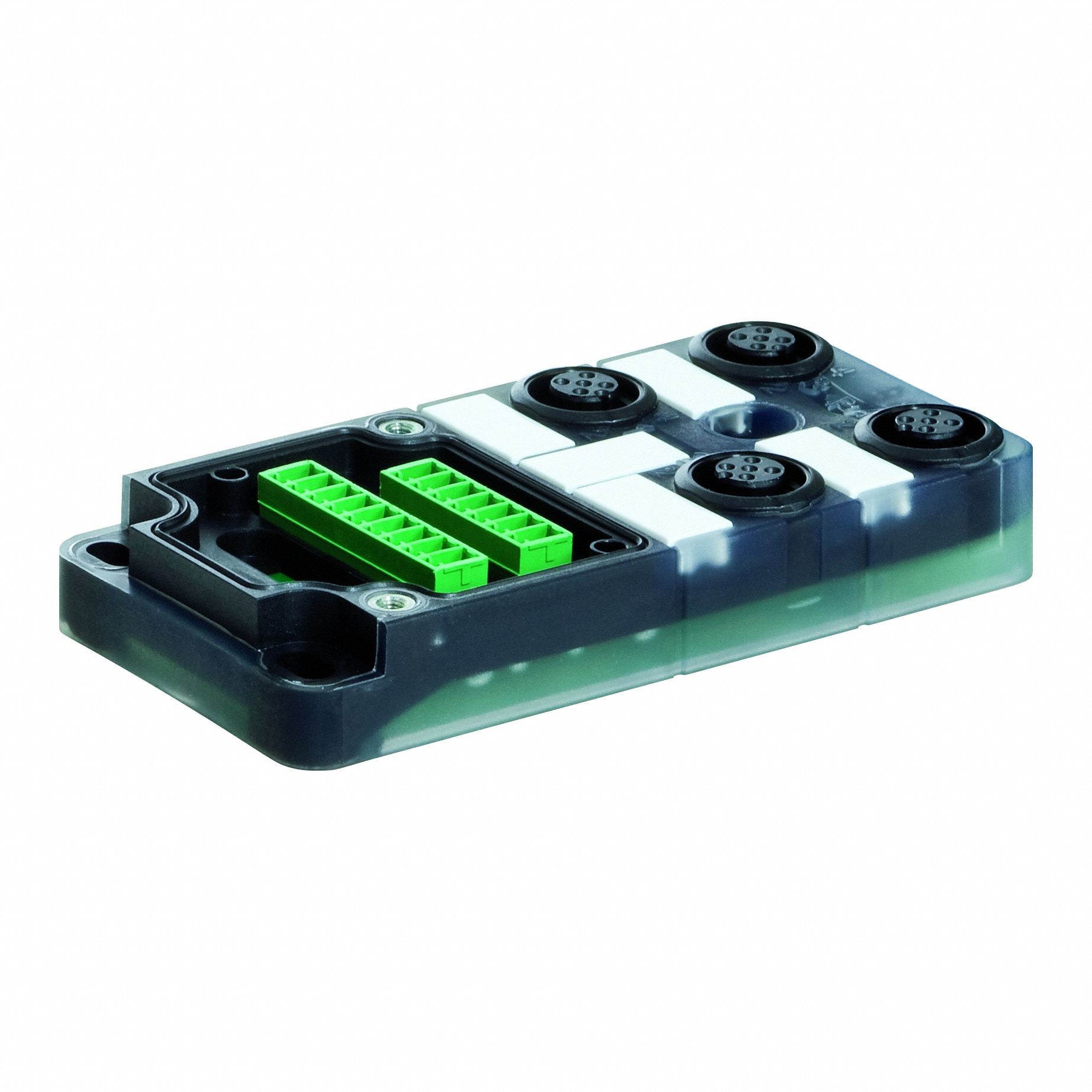 Distribution Box: EXACT12, 4 Ports, 4 Pole M12 Female, 4 A Current Rating per Port