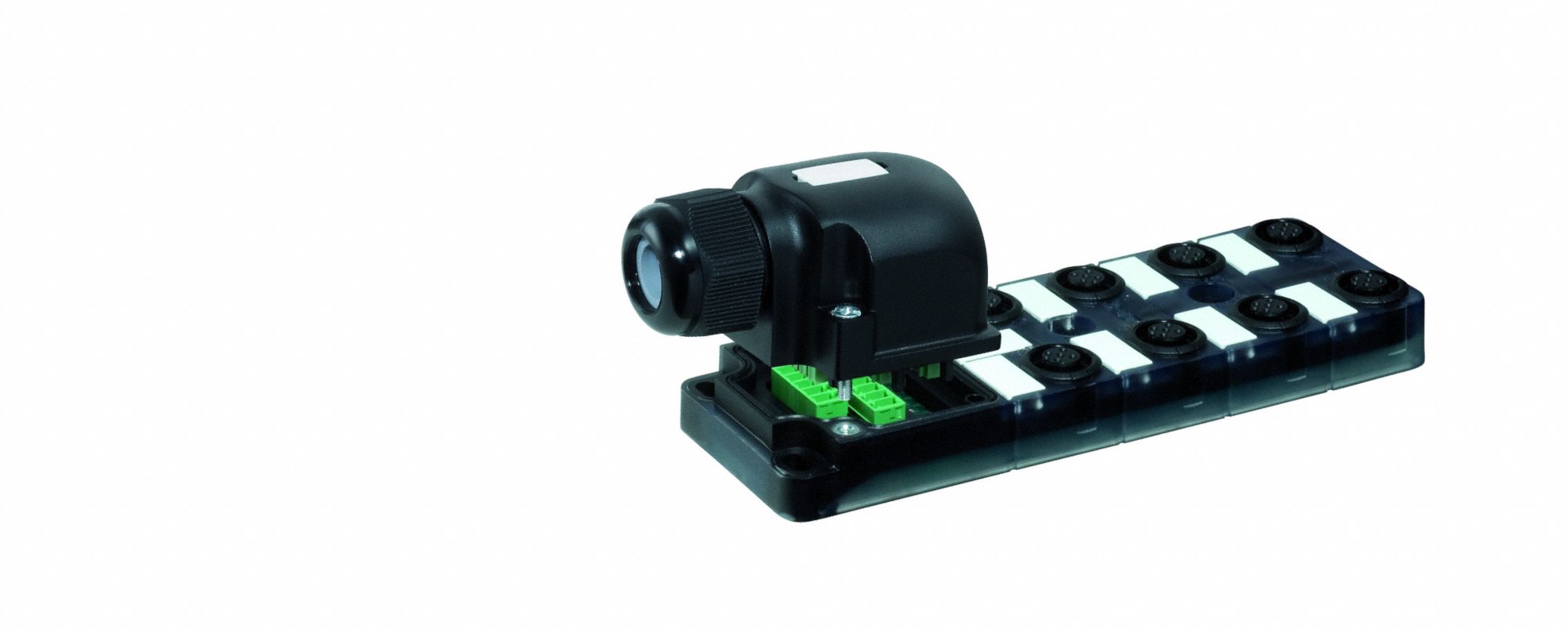 Distribution Box: EXACT12, 8 Ports, 5 Pole M12 Female, 4 A Current Rating per Port