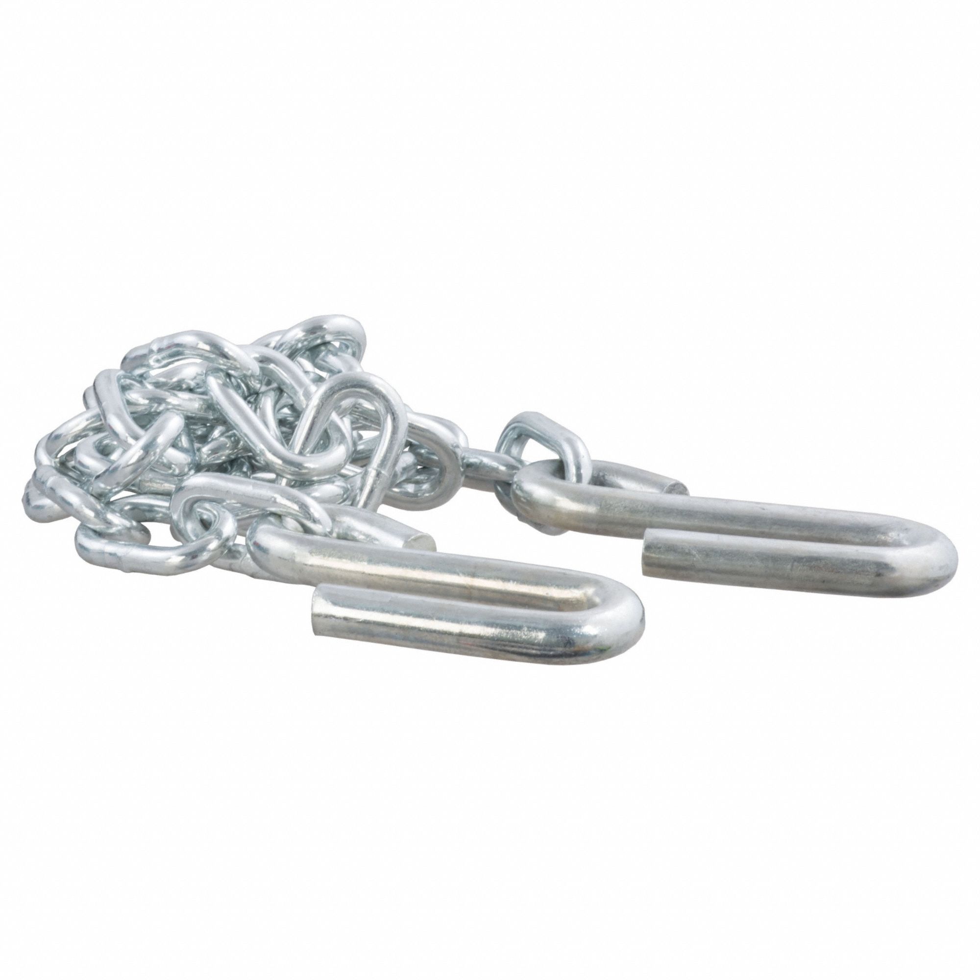 Towing Chain: Open Hook Attachment, Std Duty, 30, 48 in Overall Lg, Steel
