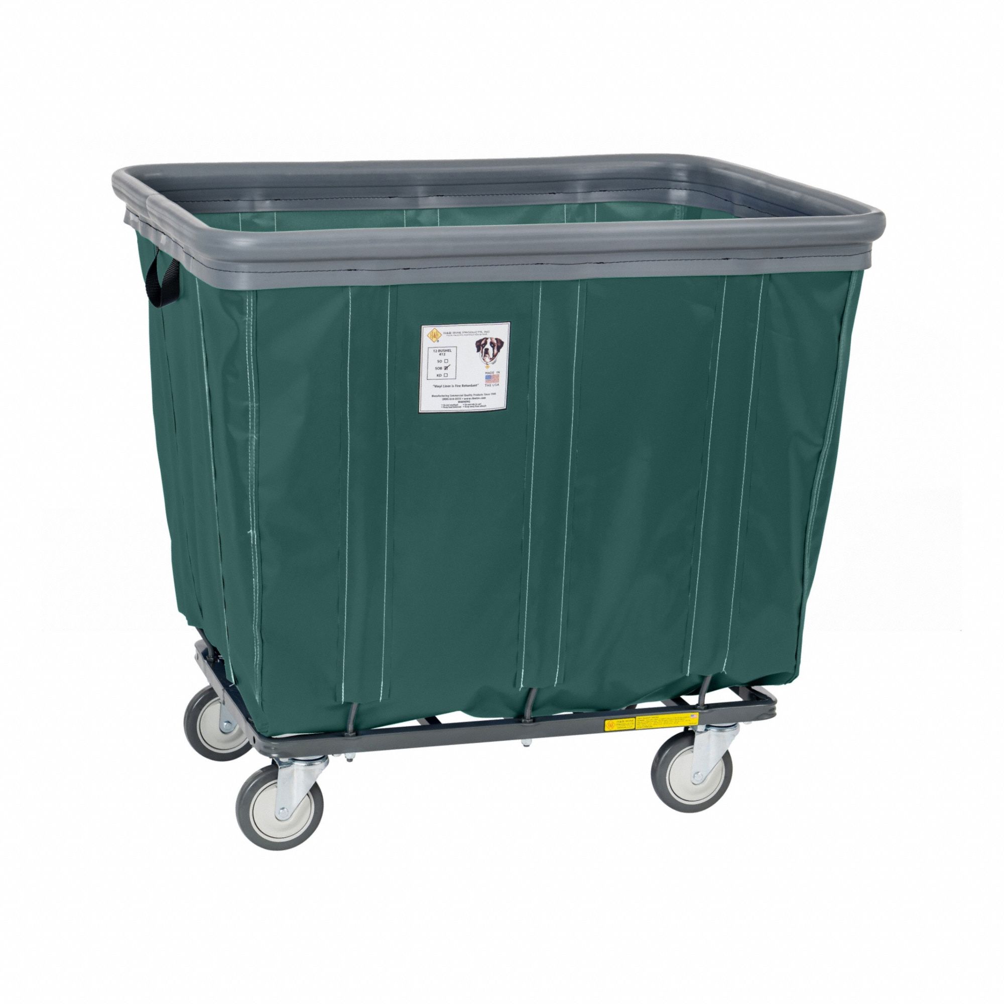 Vinyl Basket Truck with Air Cushion Bumper: 10 cu ft Cubic Foot Capacity