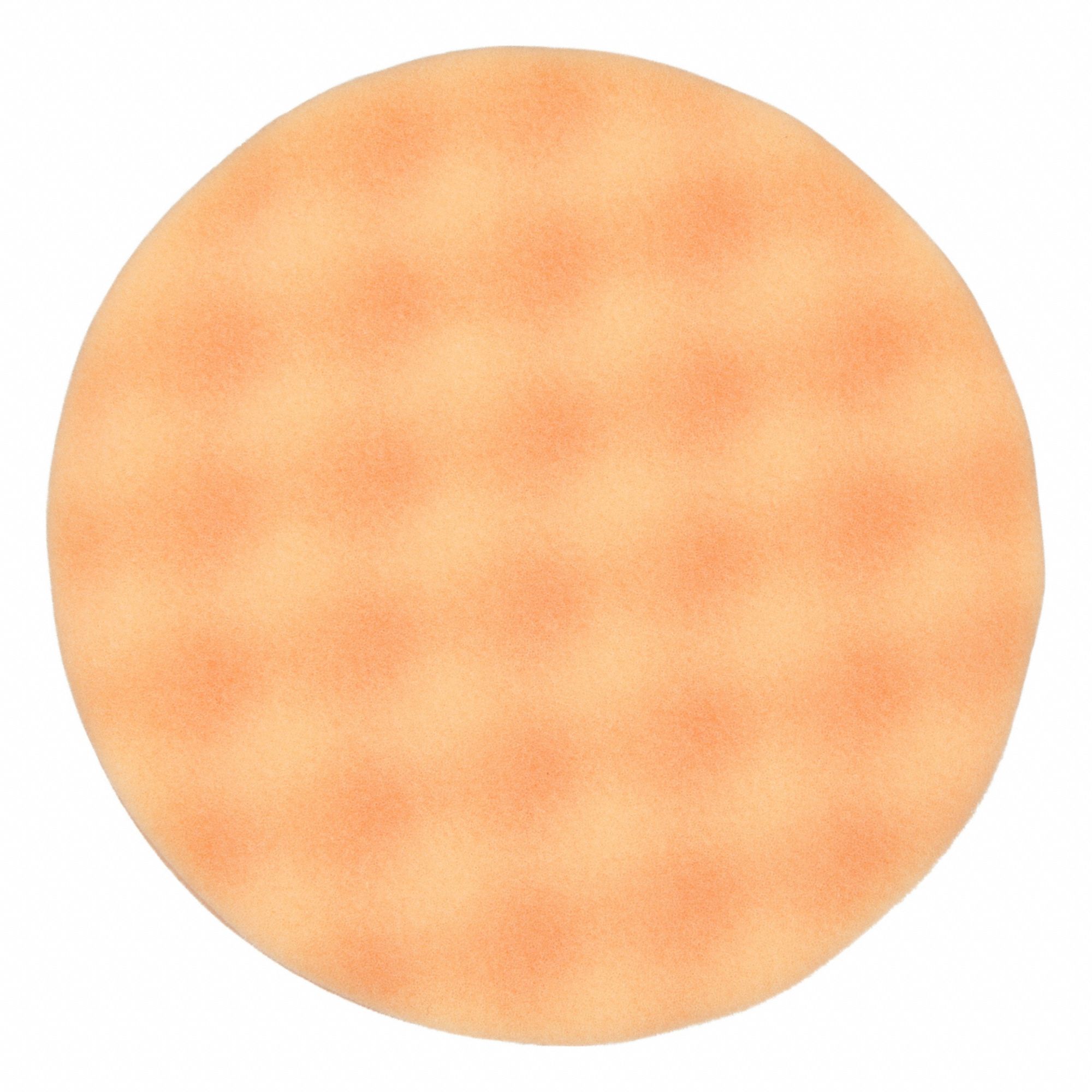 Foam: Pad, Foam, 5 1/4 in Outside Dia, Orange, 12, 000 RPM Max Speed, 1/2 in Thick, Smooth