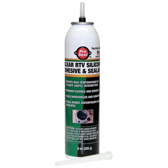 PRO SEAL, RTV Instant Gasket, 8 oz, RTV Gasket Maker 3HHH580049