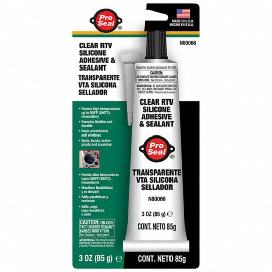 PRO SEAL, RTV Instant Gasket, 3 oz, Gasket Sealant 1FBH780066 Grainger
