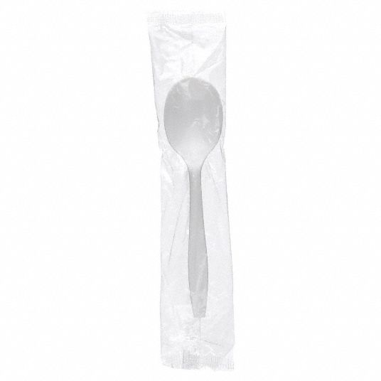 DIXIE, White, MediumWt, Disposable Soup Spoon 800CK3SMP23C Grainger