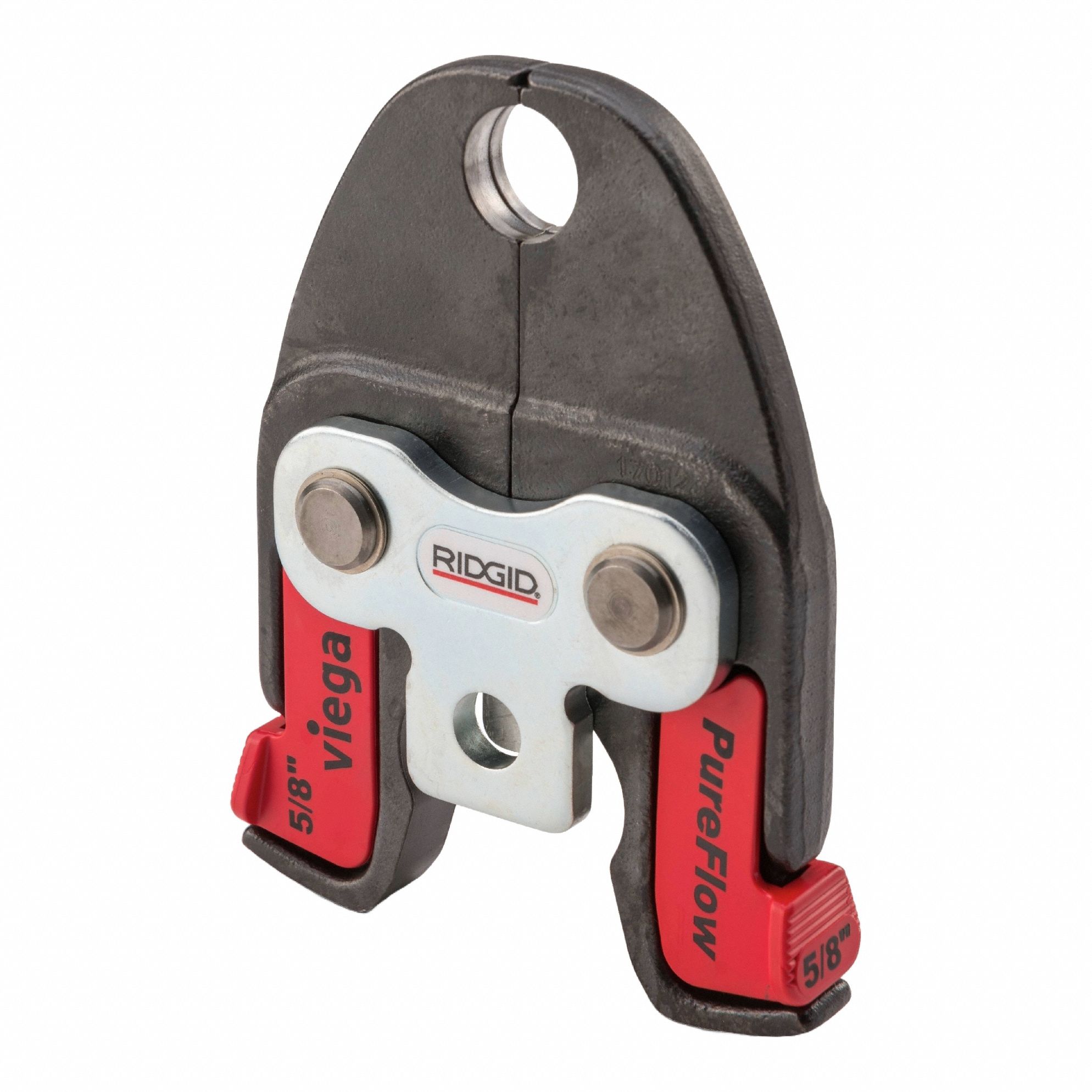 Press Tool Jaw: 5/8 in Pipe, PEX/Stainless Steel, For Viega PureFlow, Std Tool Types