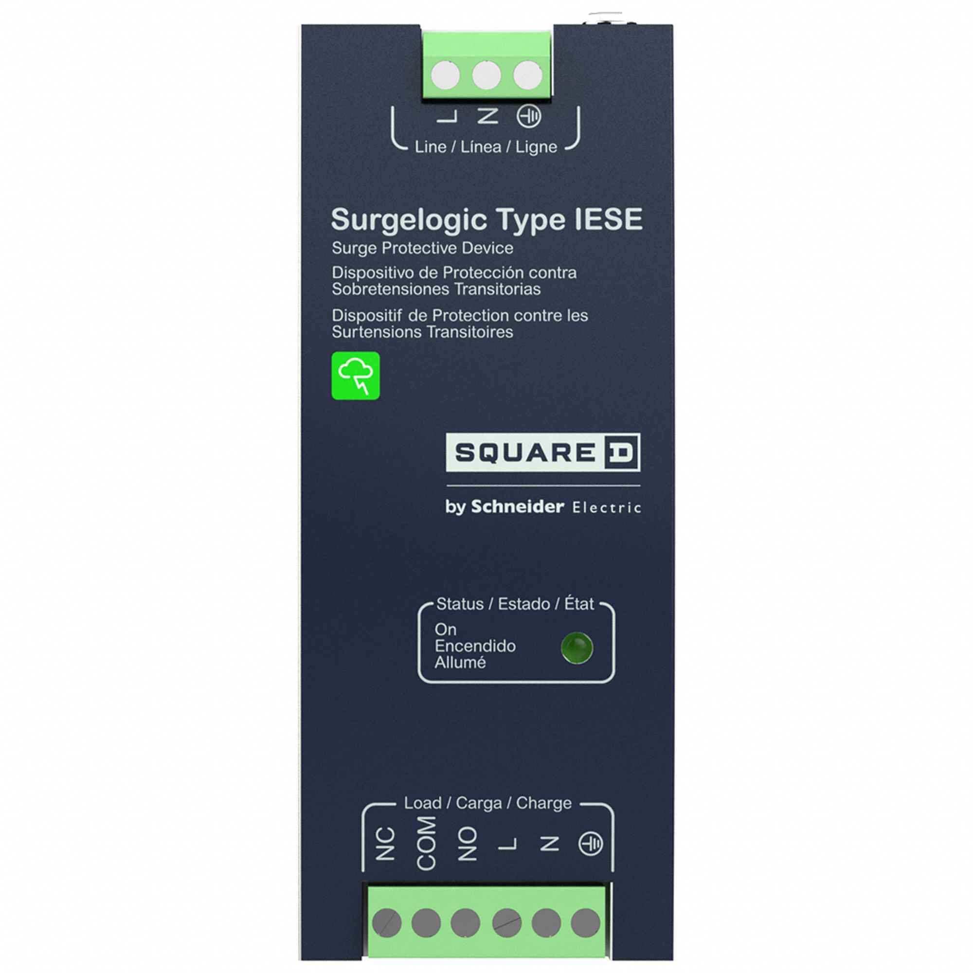 Surge Protection Device: Single Phase, 120V AC, 2 Poles, 3 Wires, L-N, 150 V(L-N)
