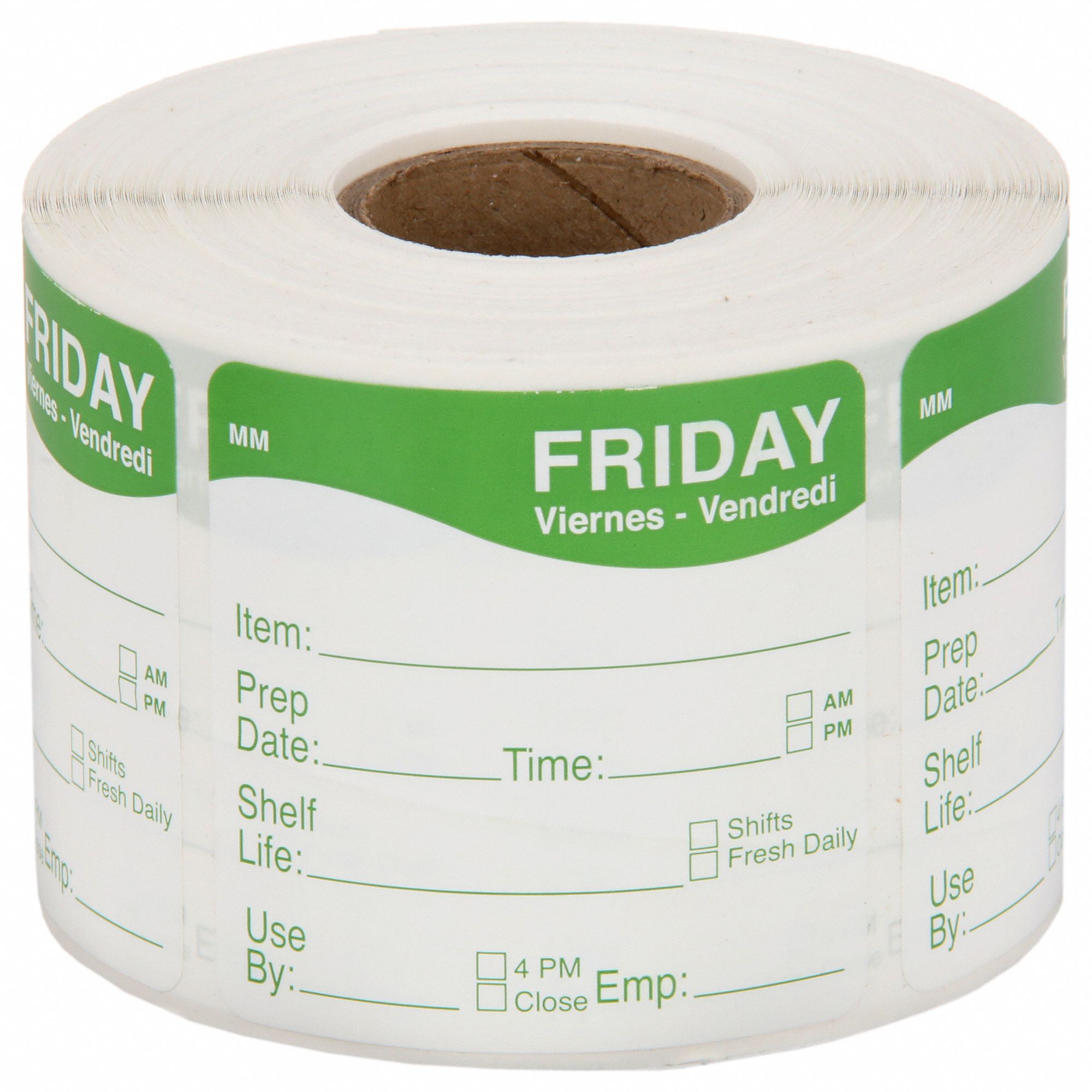 DAYMARK, Green, Friday, Food Safety Label 800MX0IT1201565FRI