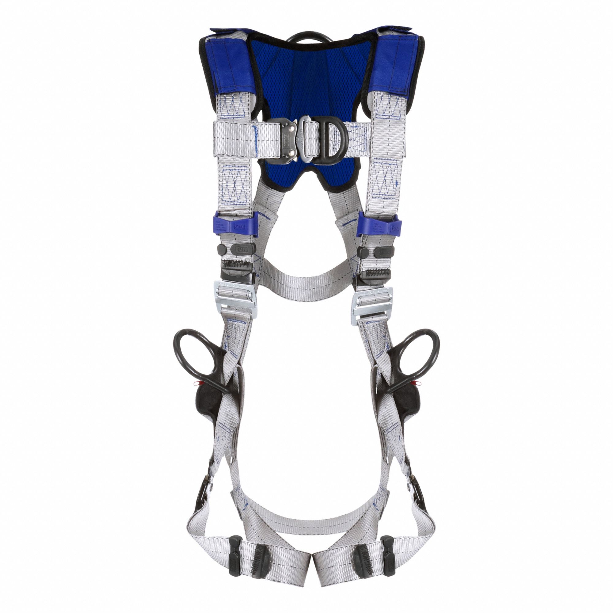 Fall Protection Harness: Vest, Quick-Connect / Quick-Connect Buckles, L, 420 lb Capacity