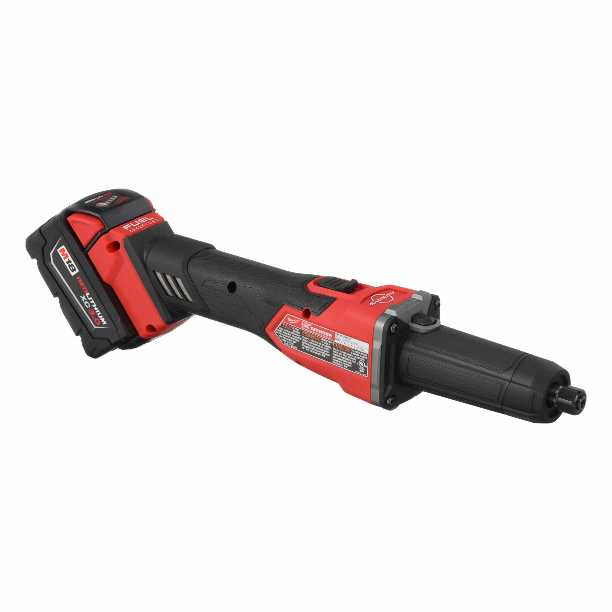Die Grinder: 27, 000 RPM Max. Speed, Slide, Brushless Motor, 18V DC, Straight, Barrel Grip Grip