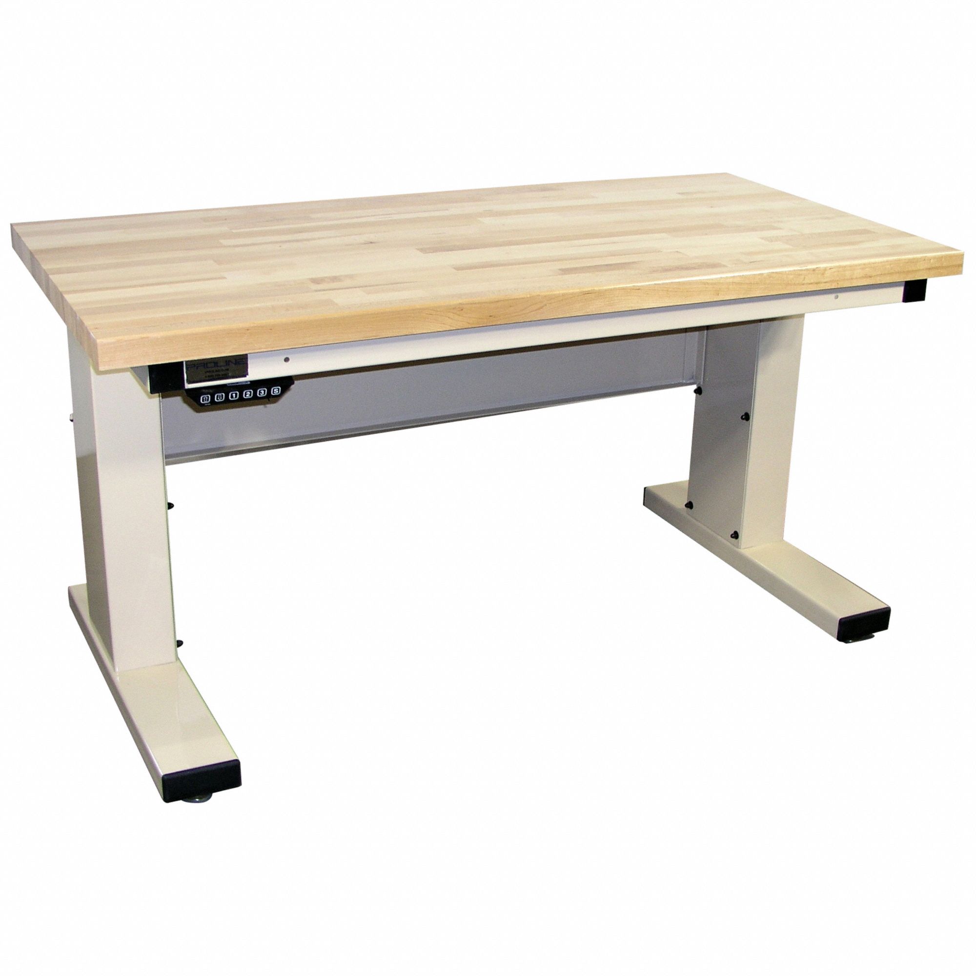 PROLINE, Adj Ht, Maple, Ergonomic Work Bench 800X48MVSII6030MH11 Grainger