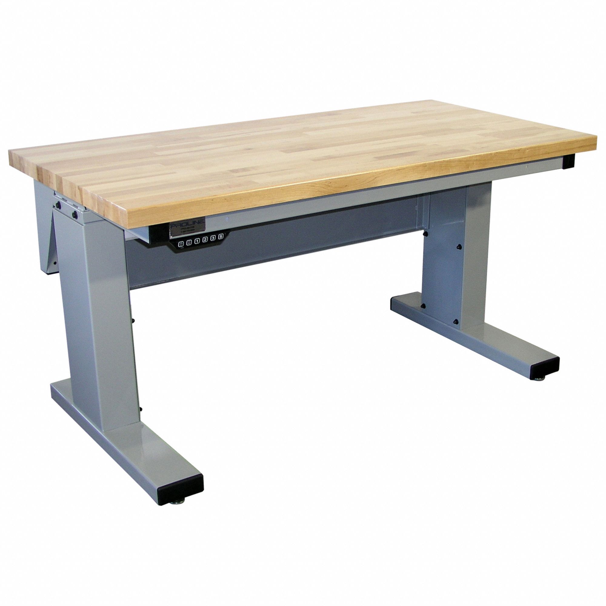 PROLINE, Adj Ht, Maple, Ergonomic Work Bench 800X50MVSII6030MA31 Grainger