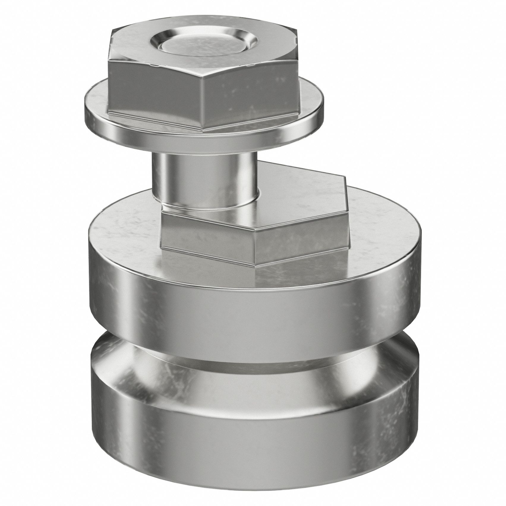 Guide Wheel: 12.7 mm OD, GV3, Double Eccentric, Twin Wheel Bearing, SJ13DENS