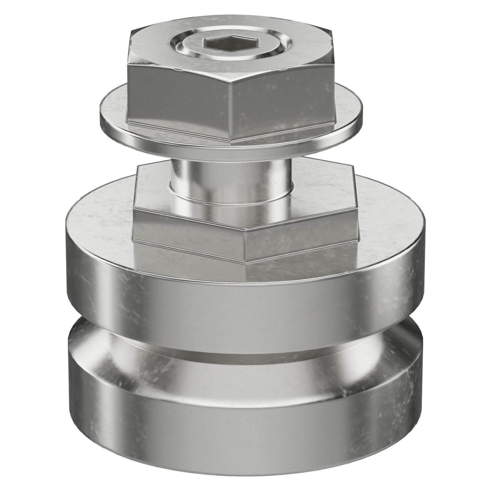 Guide Wheel: 18 mm OD, GV3, Eccentric, Double Row Wheel Bearing, SJ18EDRNS