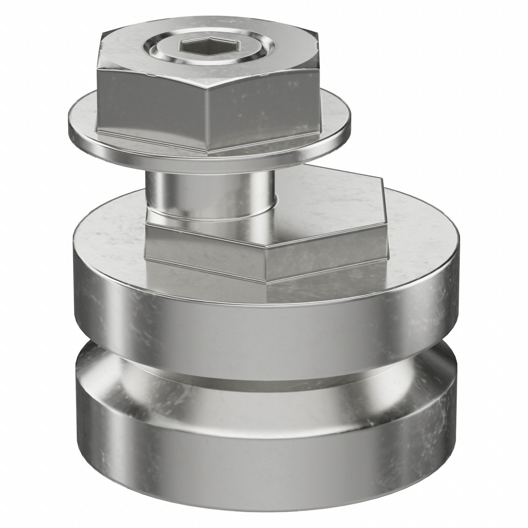 Guide Wheel: 18 mm OD, GV3, Double Eccentric, Double Row Wheel Bearing, SJ18DEDRNS