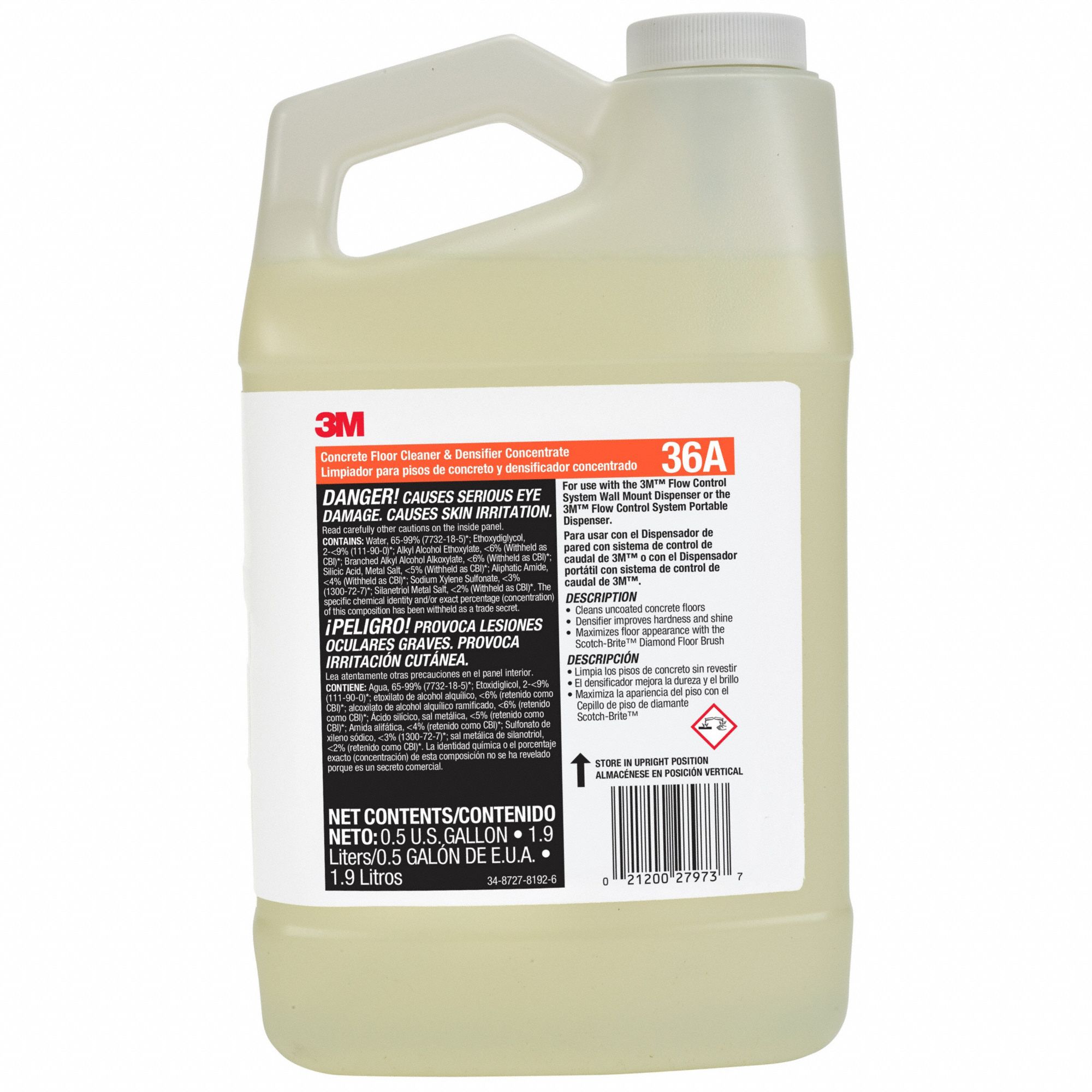 3M, ScotchBrite, 36A, Concrete Floor Cleaner 801AX636A Grainger