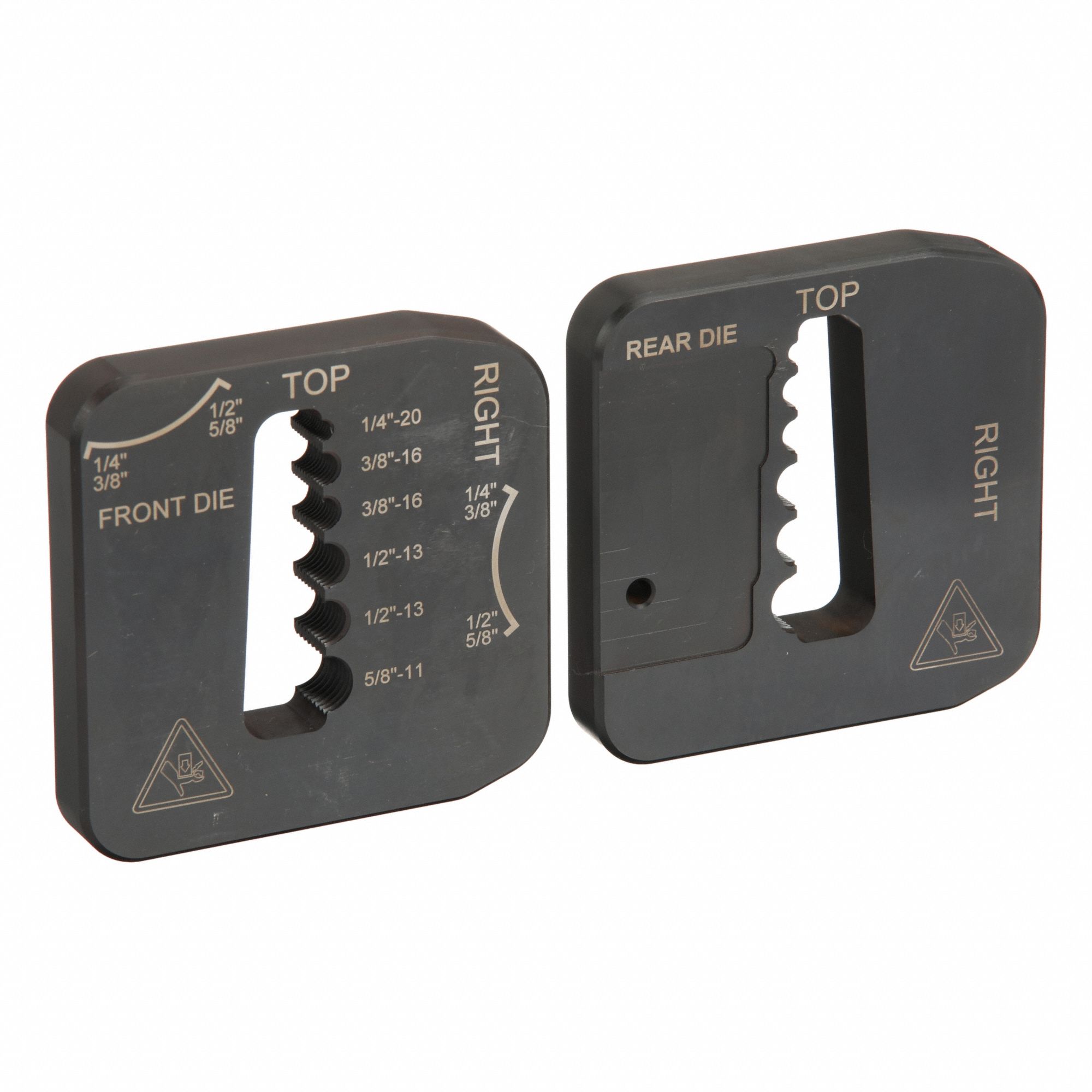 Blades: (1) Front Blade/(1) Rear Blade, 1/2-13/1/4-20/3/8 -16/5/8 -11 For Threaded Rod Size