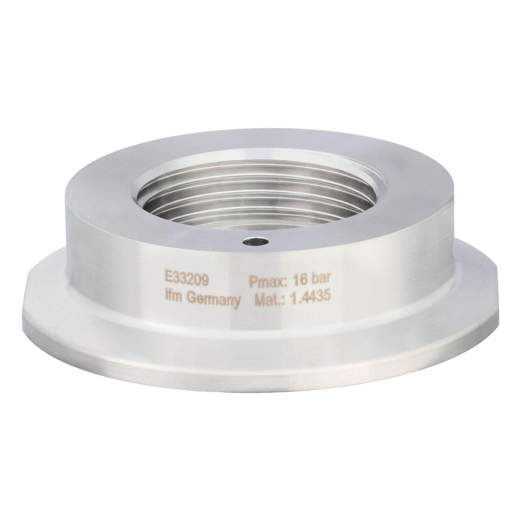 Threaded Adapter for Pressure Sensors: 2 in Triclamp, G 1 Aseptoflex Vario