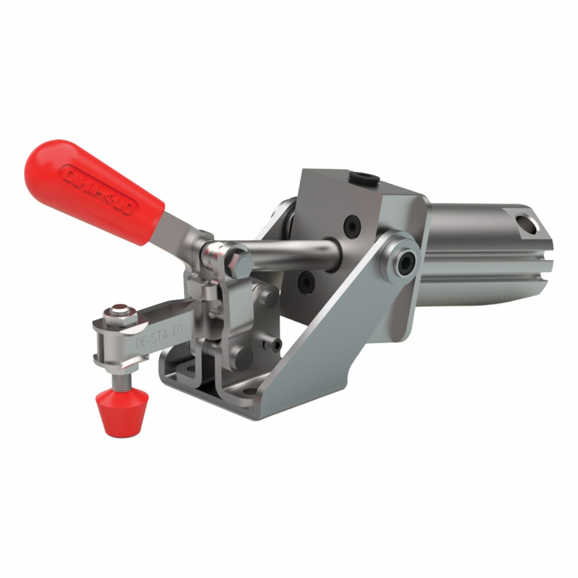 Pneumatic Toggle Clamp: 200 lbf Capacity, 92° Swing
