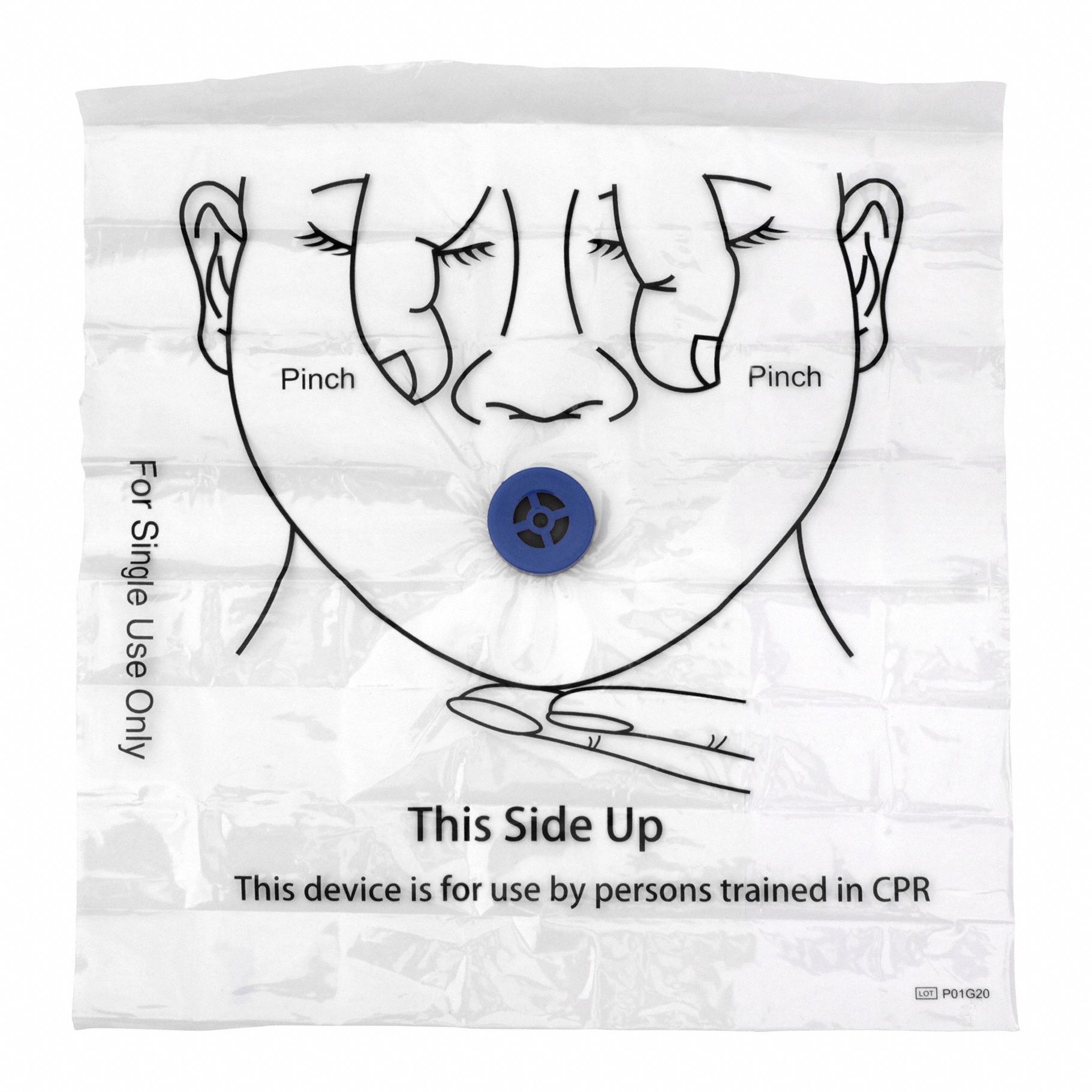 CPR Shield Adult Child Clear 2 Pieces